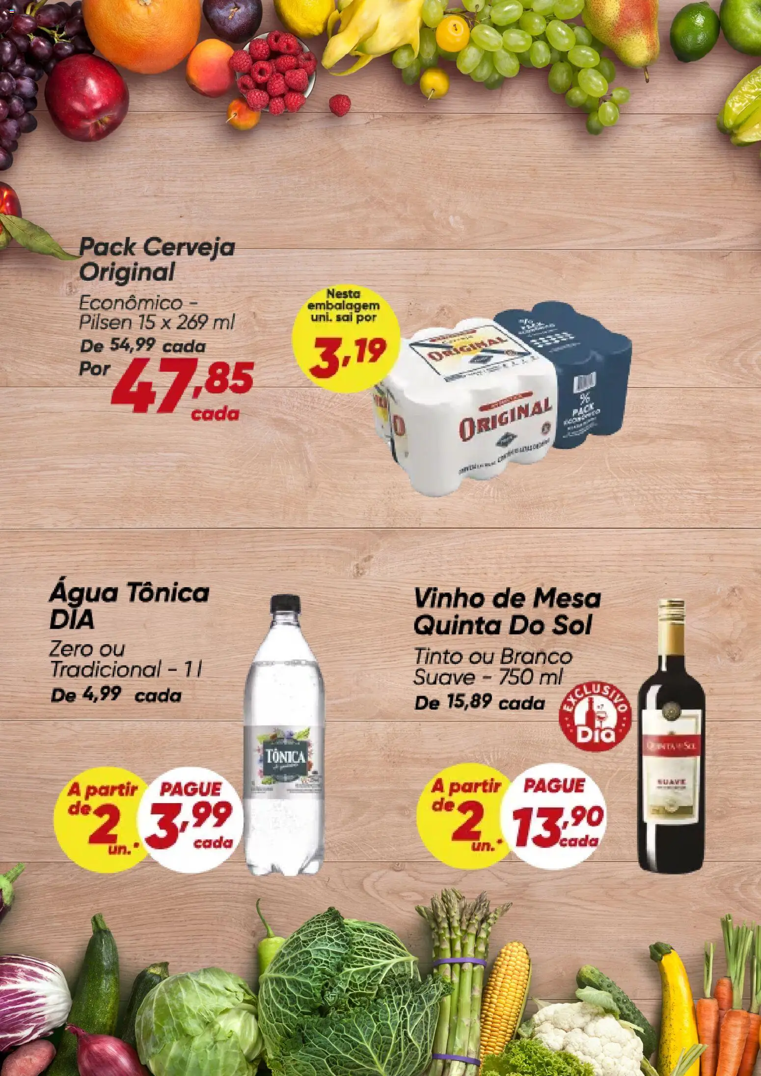Dia Folheto - válido de 16.03.2026 | Página: 4 | Produtos: Água tônica, Mesa, Vinho, Cerveja