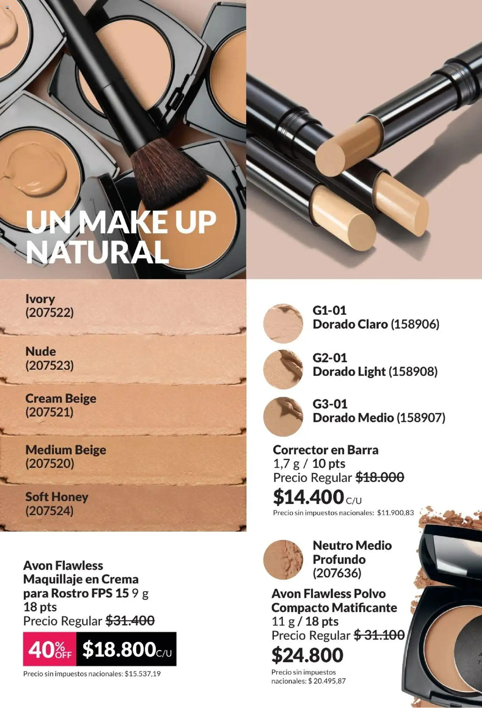 Catálogo AVON Campaña 4/2026 │ válido desde el 01.04.2026 | Página: 45 | Productos: Maquillaje, Polvo, Crema