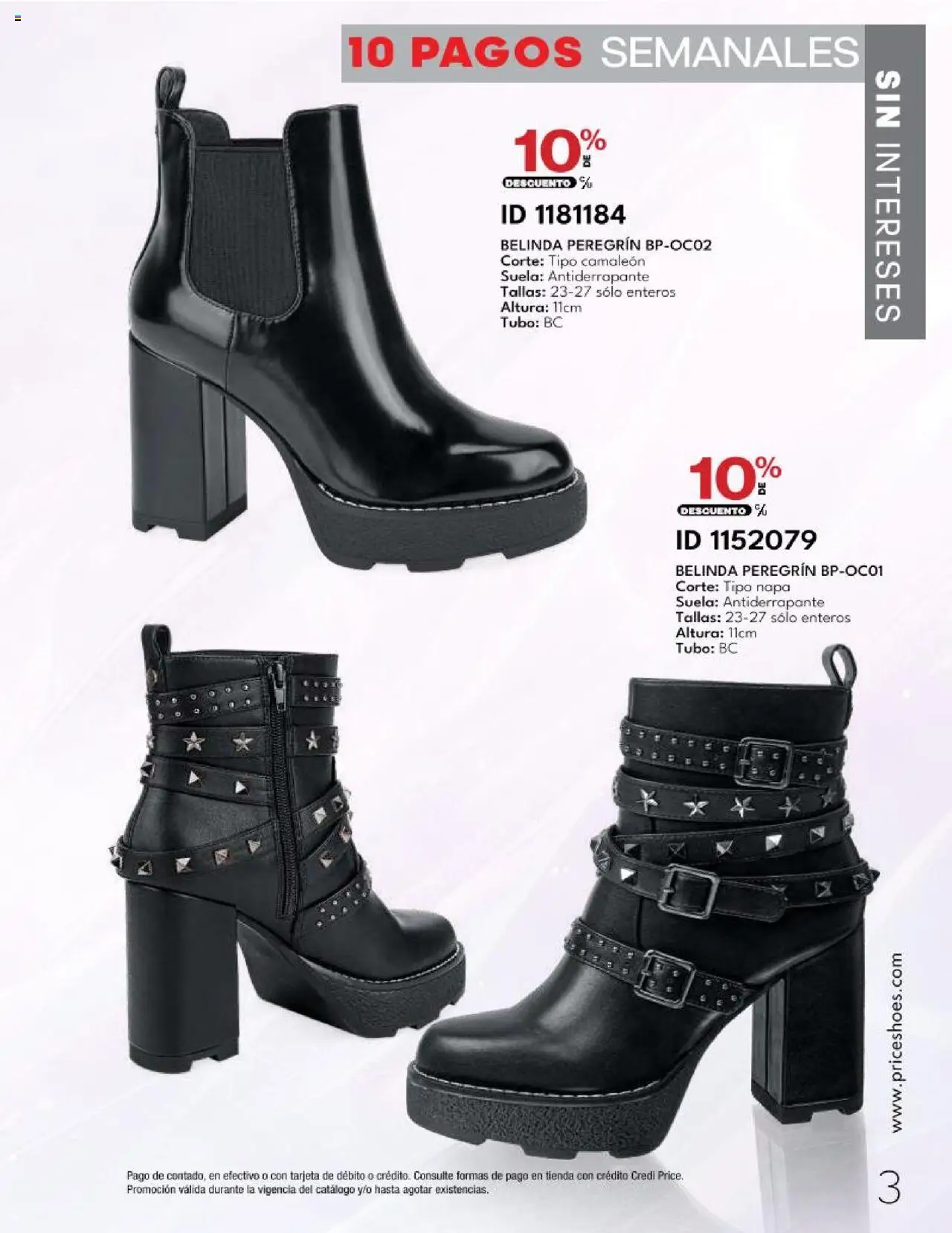 Nuevas ofertas de Price Shoes válidas en toda la República Mexicana desde el 14.10.2025. ¡Encuentra las mejores ofertas en Price Shoes - Catálogo - 10 Pagos sin Intereses! | Página: 3