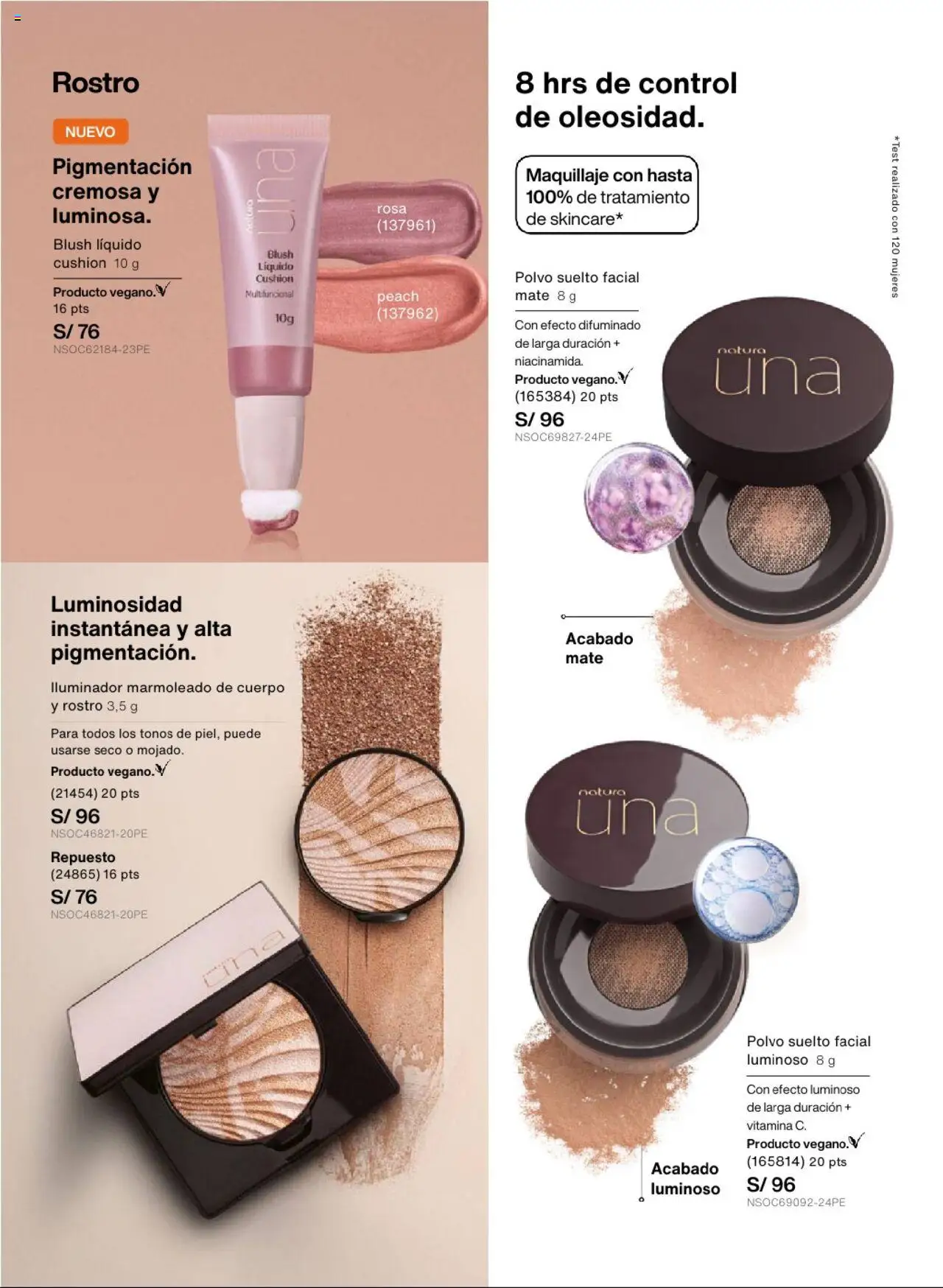 Catálogo Natura válido desde 03.09.2025 | Página: 58 | Productos: Maquillaje, Polvo