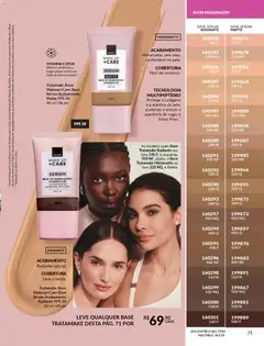 Avon - Campanha 19 - Pré-Visualização do folheto da loja Avon, válido de 21.11.2025 | Página: 71 | Produtos: Colágeno, Maquiagem, Batom, Base
