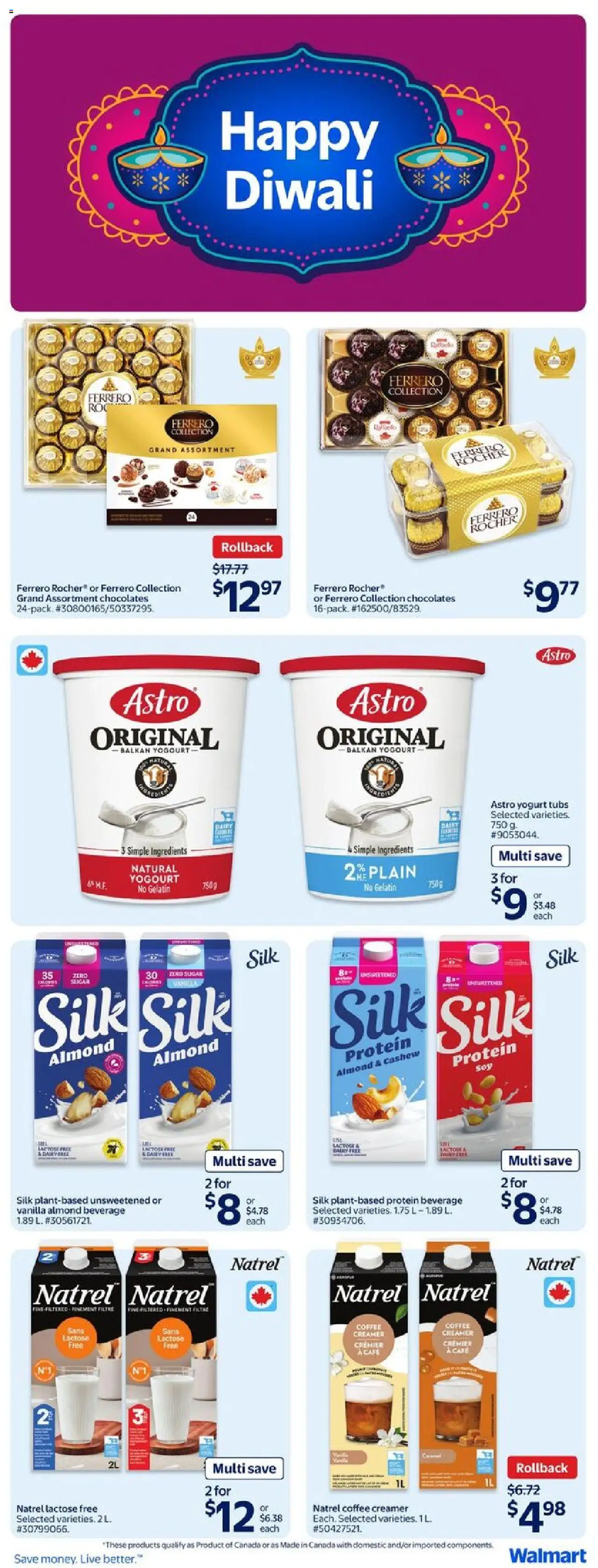 Walmart flyer valid from 02.10.2025 | Page: 24 | Products: Yogurt, Coffee