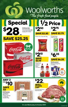 Preview of Weekly catalogue Woolworths TAS 01/10 - valid from 01.10.2025