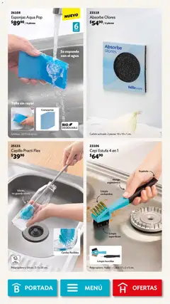 Vista previa de Betterware campaña 4 2026, nuevo folleto de la tienda, válido en México a partir del 30.03.2026 | Página: 99 | Productos: Espátula, Cepillo, Agua, Mango