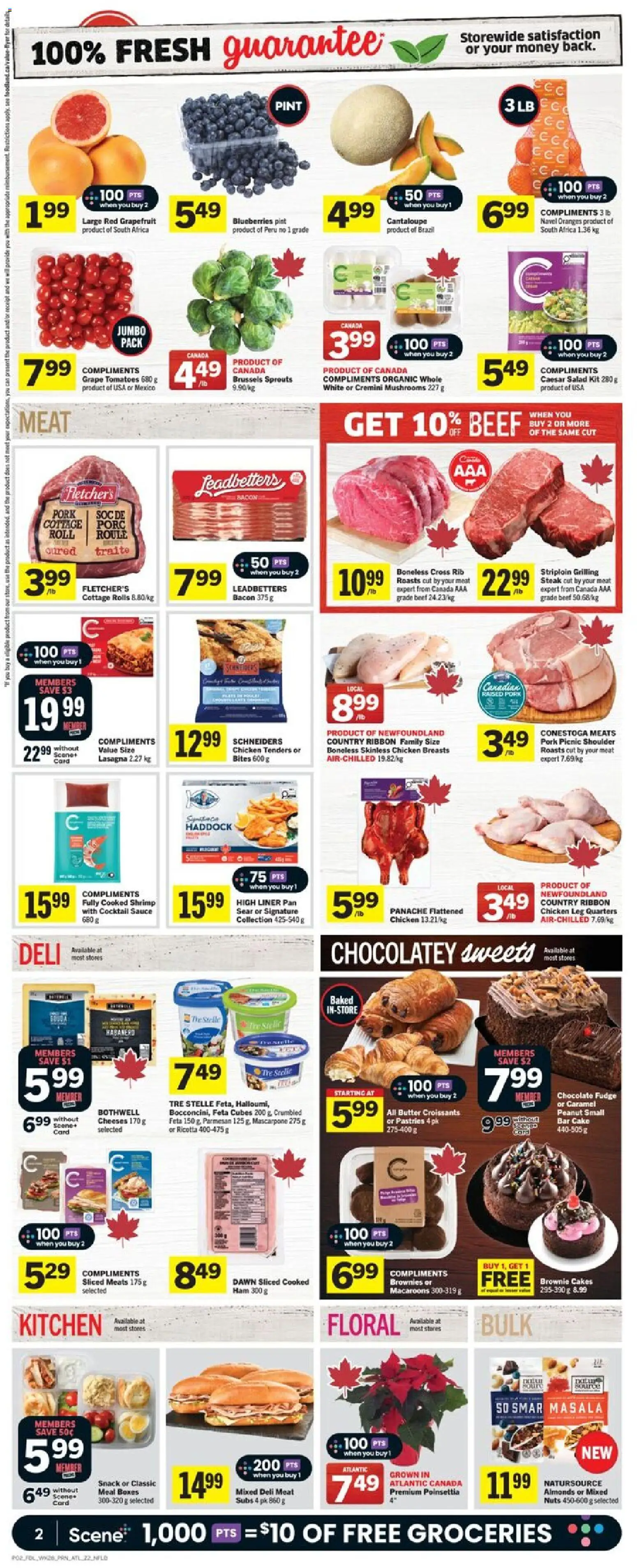 Foodland flyer valid from 06.11.2025 | Page: 3 | Products: Salad, Chicken, Oranges, Tomatoes