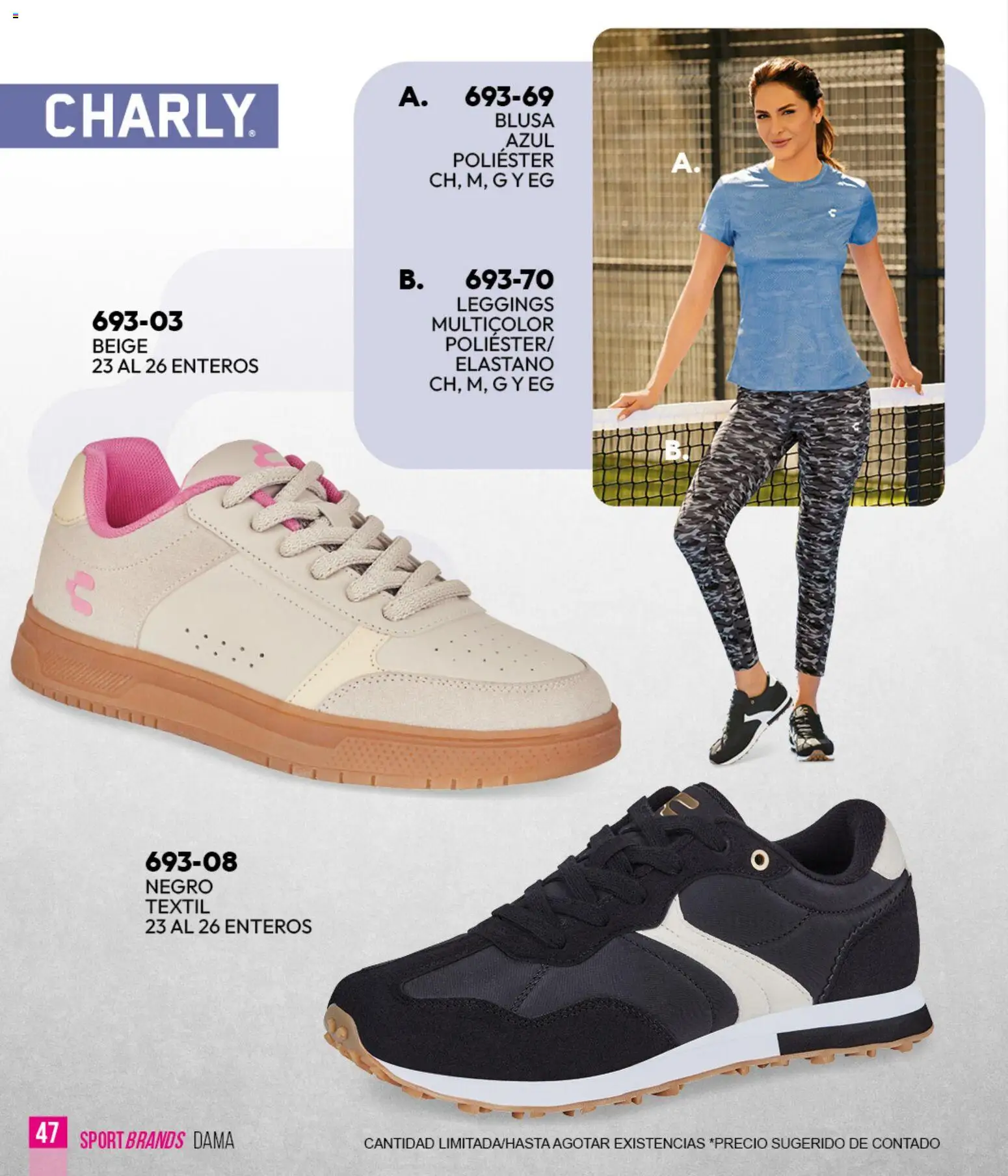 Nuevas ofertas de Cklass válidas en toda la República Mexicana desde el 05.03.2026. ¡Encuentra las mejores ofertas en Cklass catálogo Verano Sportbrands Dama! | Página: 48 | Productos: Blusa, Leggings