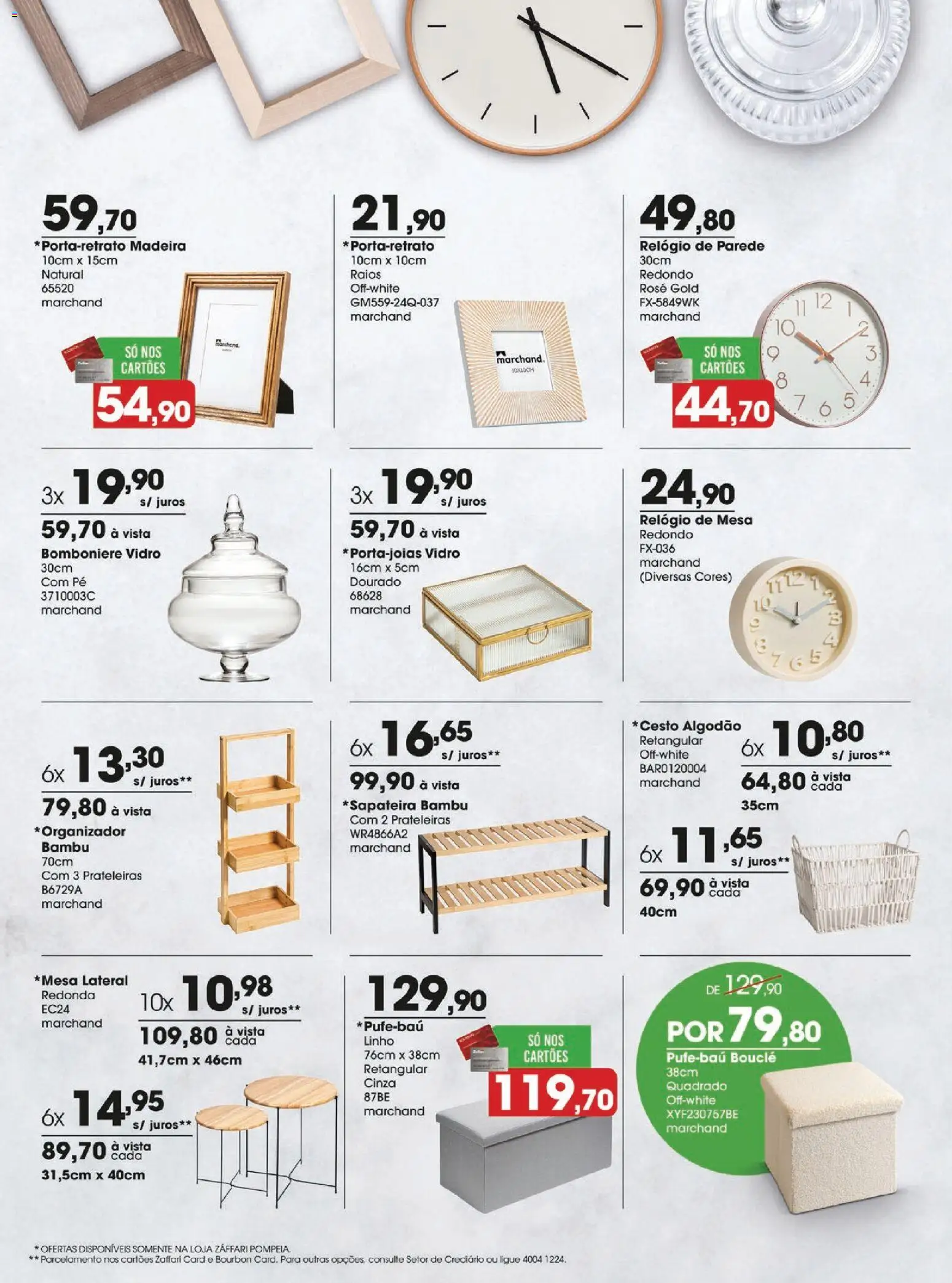 Zaffari Folheto - válido de 05.03.2026 | Página: 6 | Produtos: Mesa, Bourbon, Algodão, Relógio