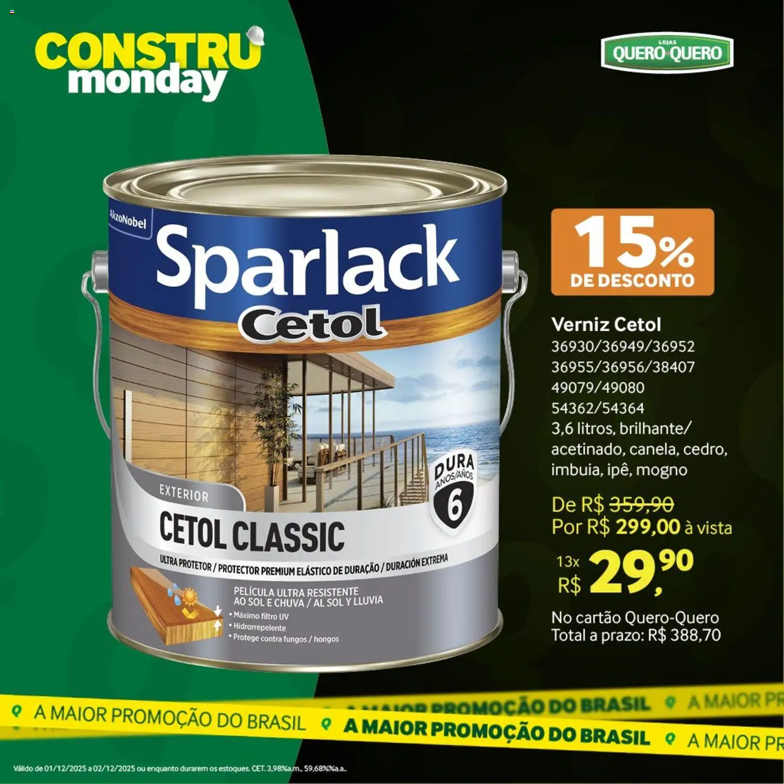 Lojas Quero-Quero Folheto - válido de 01.12.2025 | Página: 50 | Produtos: Verniz