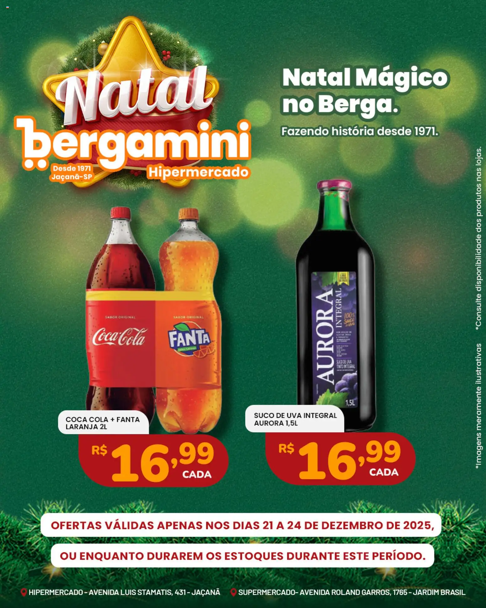 Supermercado Bergamini Folheto - válido de 21.12.2025 | Página: 13 | Produtos: Fanta, Cola, Suco