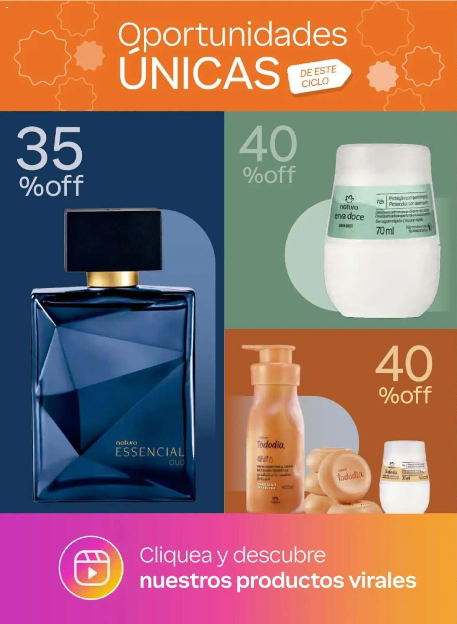 Nuevas ofertas de Natura válidas en toda la República Mexicana desde el 24.04.2026. ¡Encuentra las mejores ofertas en Natura campaña 7 2026! | Página: 4