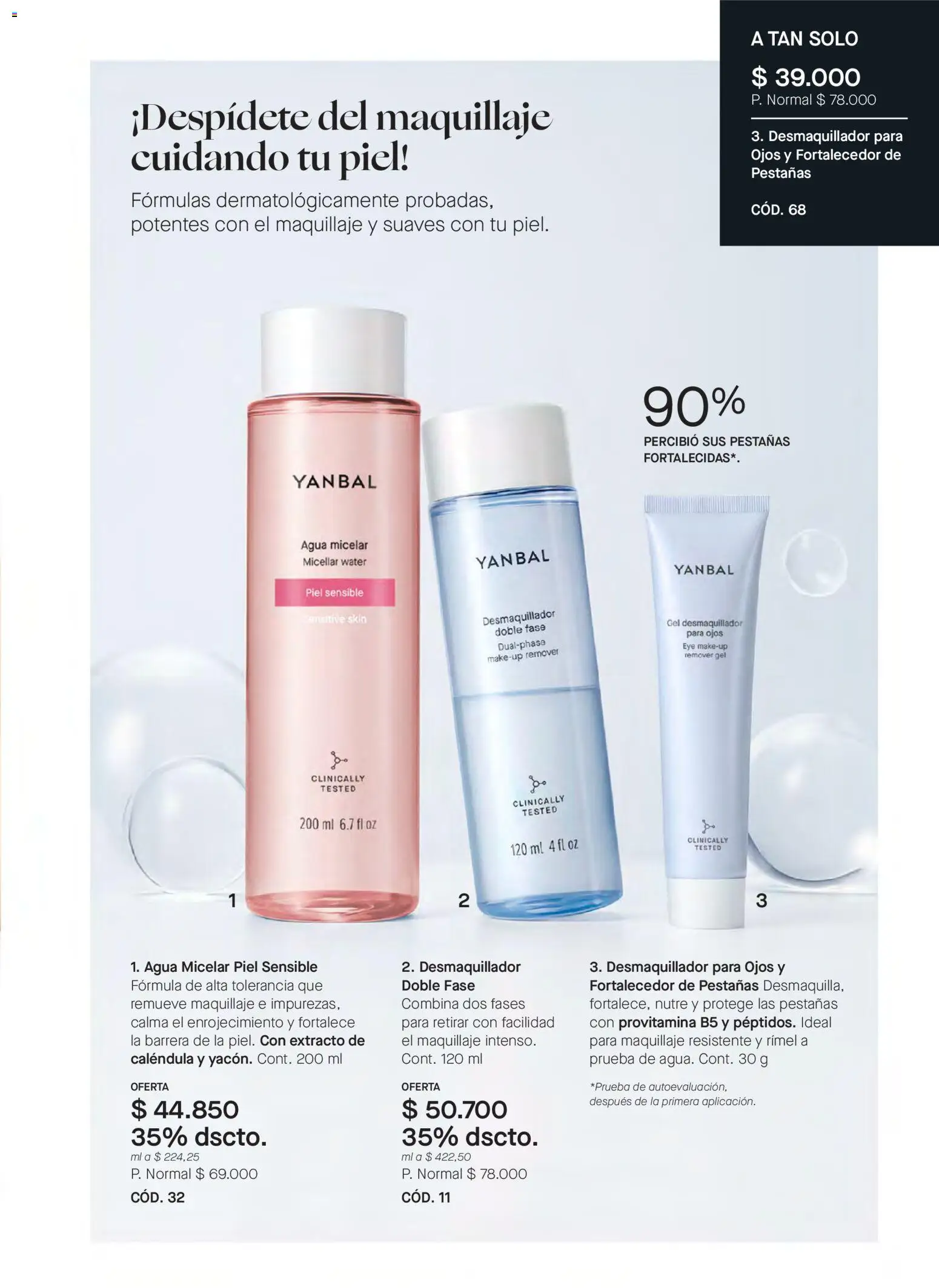 Yanbal revista - valida desde el 31.01.2026 | Página: 79 | Productos: Agua, Agua micelar, Maquillaje