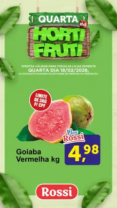 Rossi Supermercados - Ofertas da semana - Pré-Visualização do folheto da loja Rossi Supermercados, válido de 18.02.2026