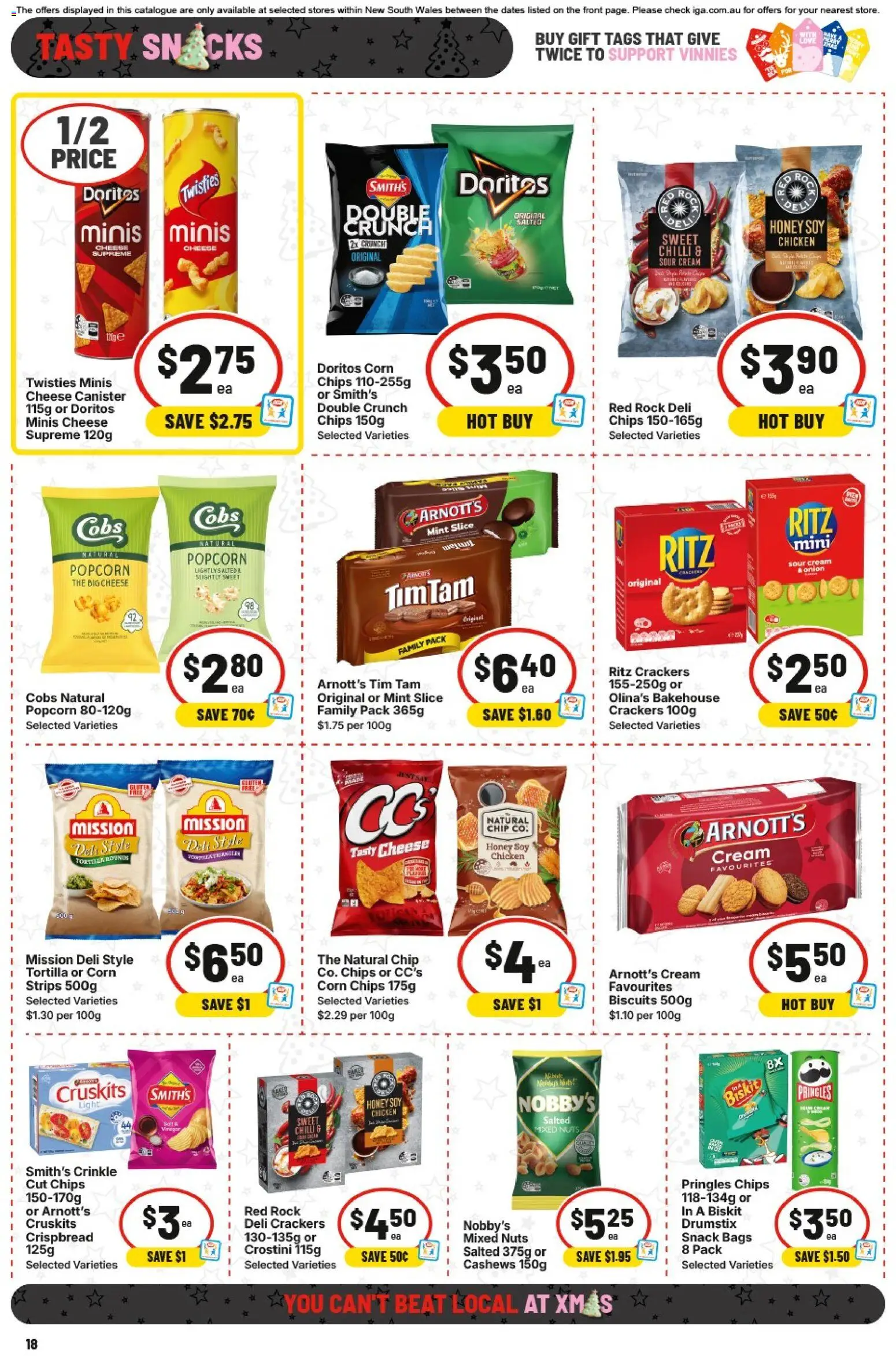 IGA catalogue - valid from 10.12.2025 | Page: 22 | Products: Cheese, Nuts, Popcorn, Chilli