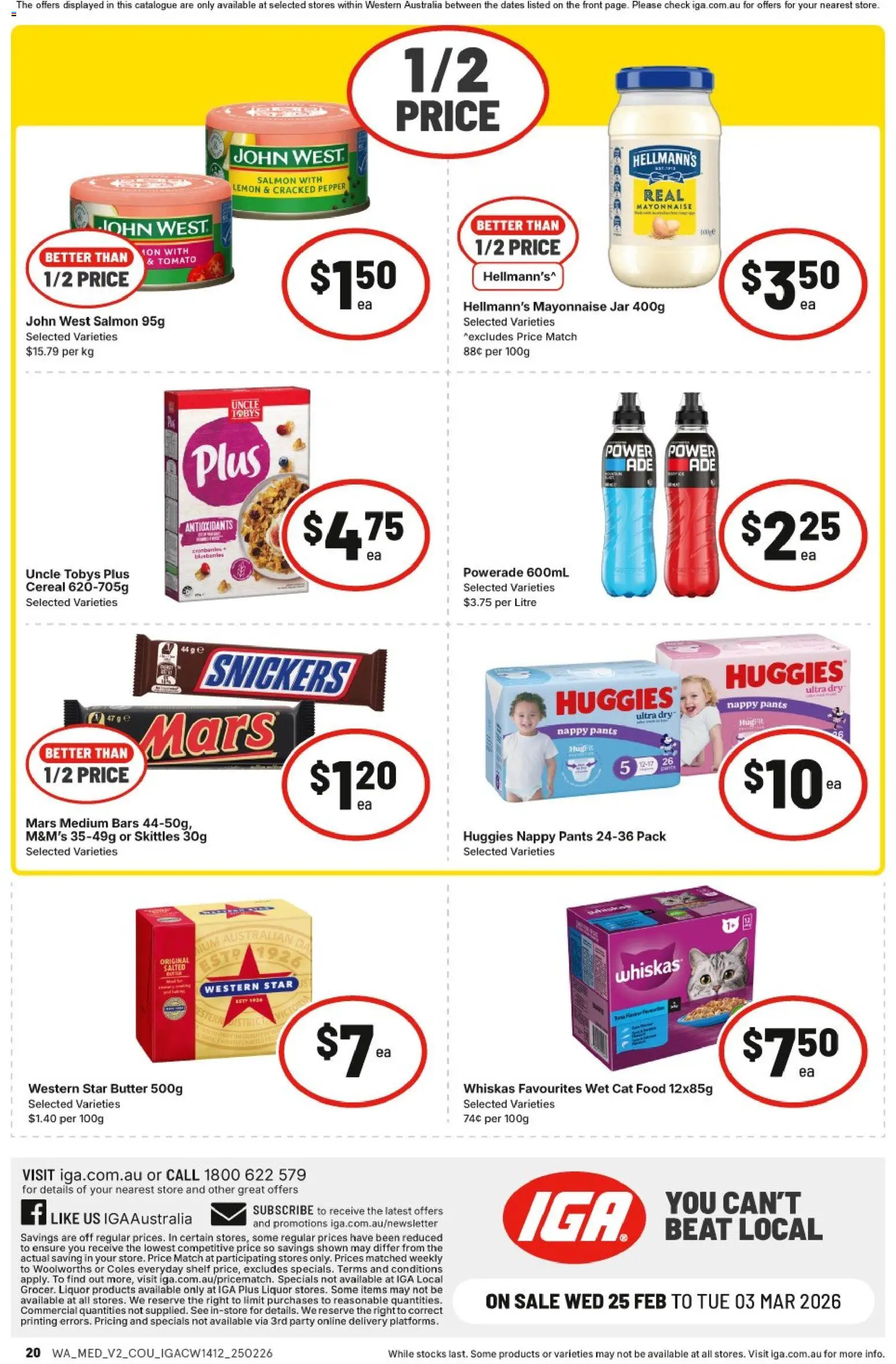 IGA catalogue - valid from 25.02.2026 | Page: 17 | Products: Cereal, Pants, Mayonnaise, Blueberries