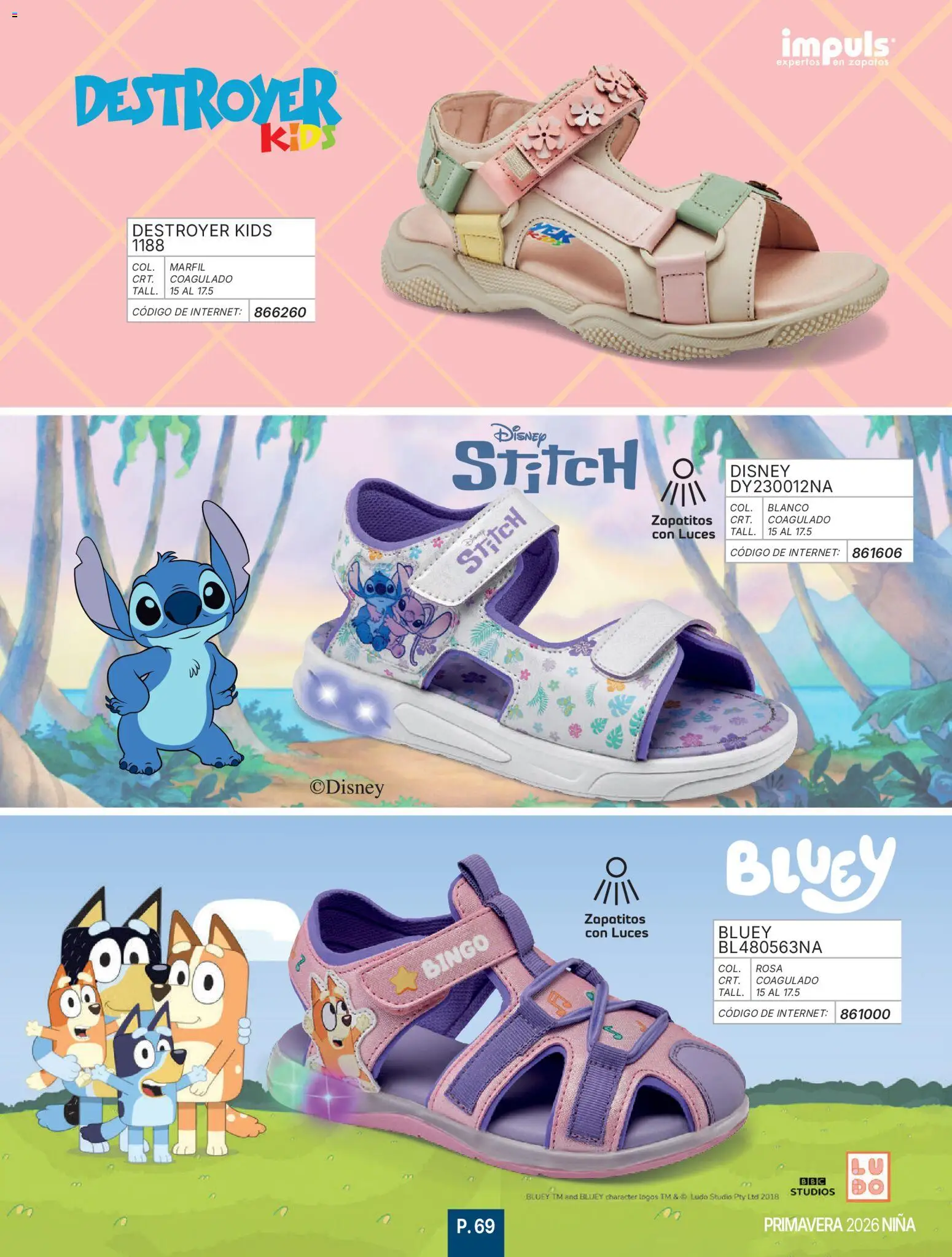 Nuevas ofertas de Impuls válidas en toda la República Mexicana desde el 01.01.2026. ¡Encuentra las mejores ofertas en Impuls catálogo Niña! | Página: 71 | Productos: Zapatos