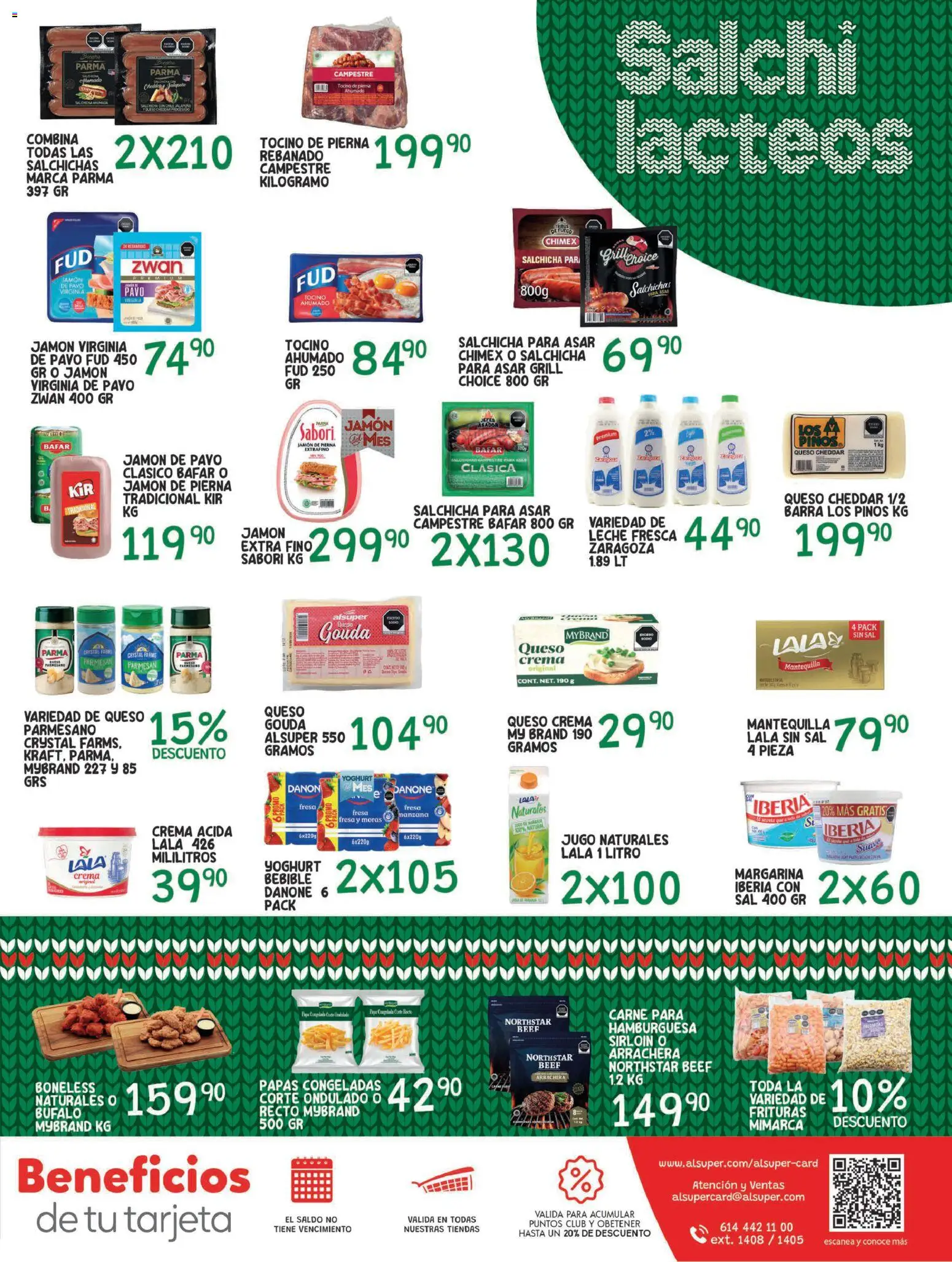 Nuevas ofertas de Alsuper válidas en toda la República Mexicana desde el 30.12.2025. ¡Encuentra las mejores ofertas en Alsuper folleto! | Página: 7 | Productos: Crema, Leche, Jamón, Jugo