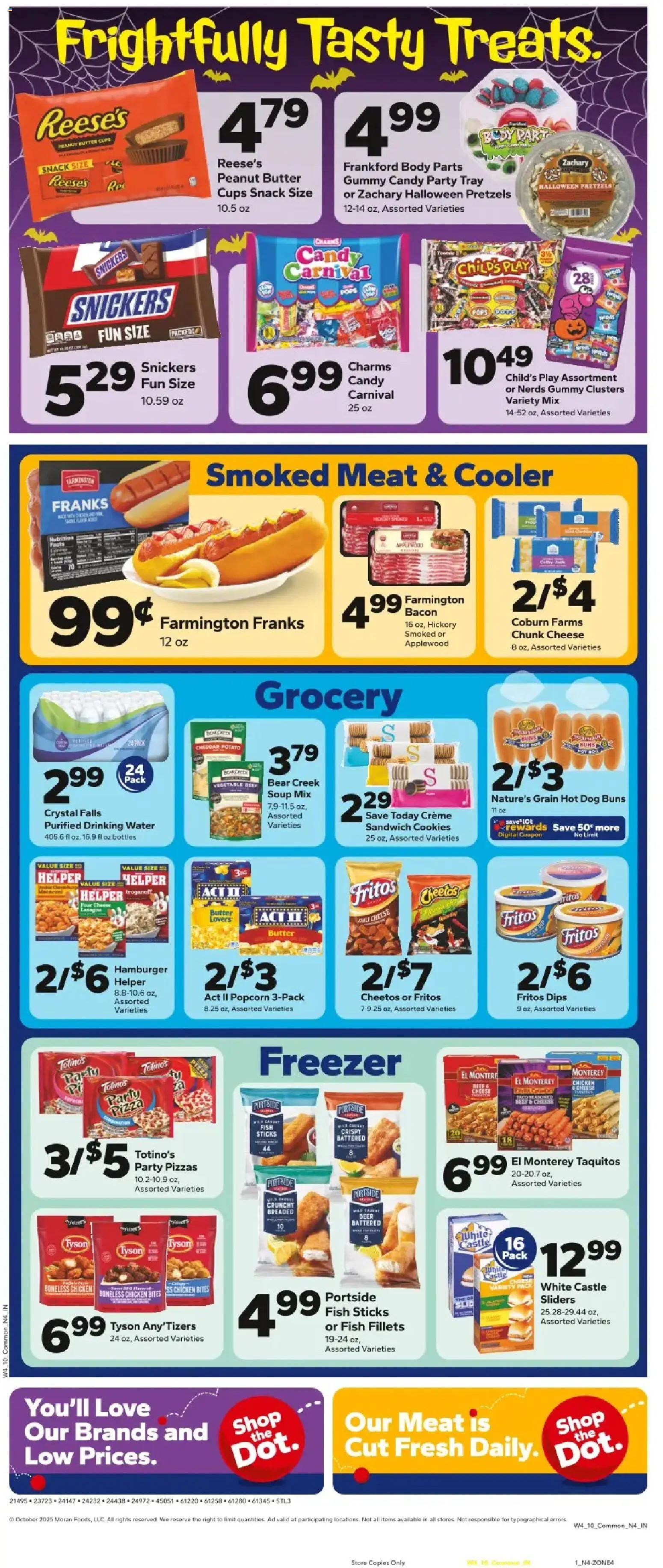 Save a Lot Weekly Ad - valid from 22.10.2025 | Page: 2 | Products: Pizza, Beef, Water, Rod