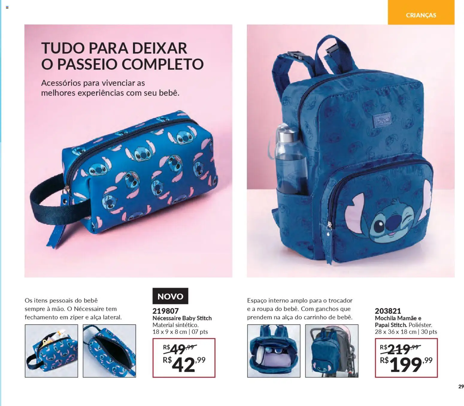 Avon Folheto - válido de 19.12.2025 | Página: 29 | Produtos: Necessaire, Carrinho, Mochila