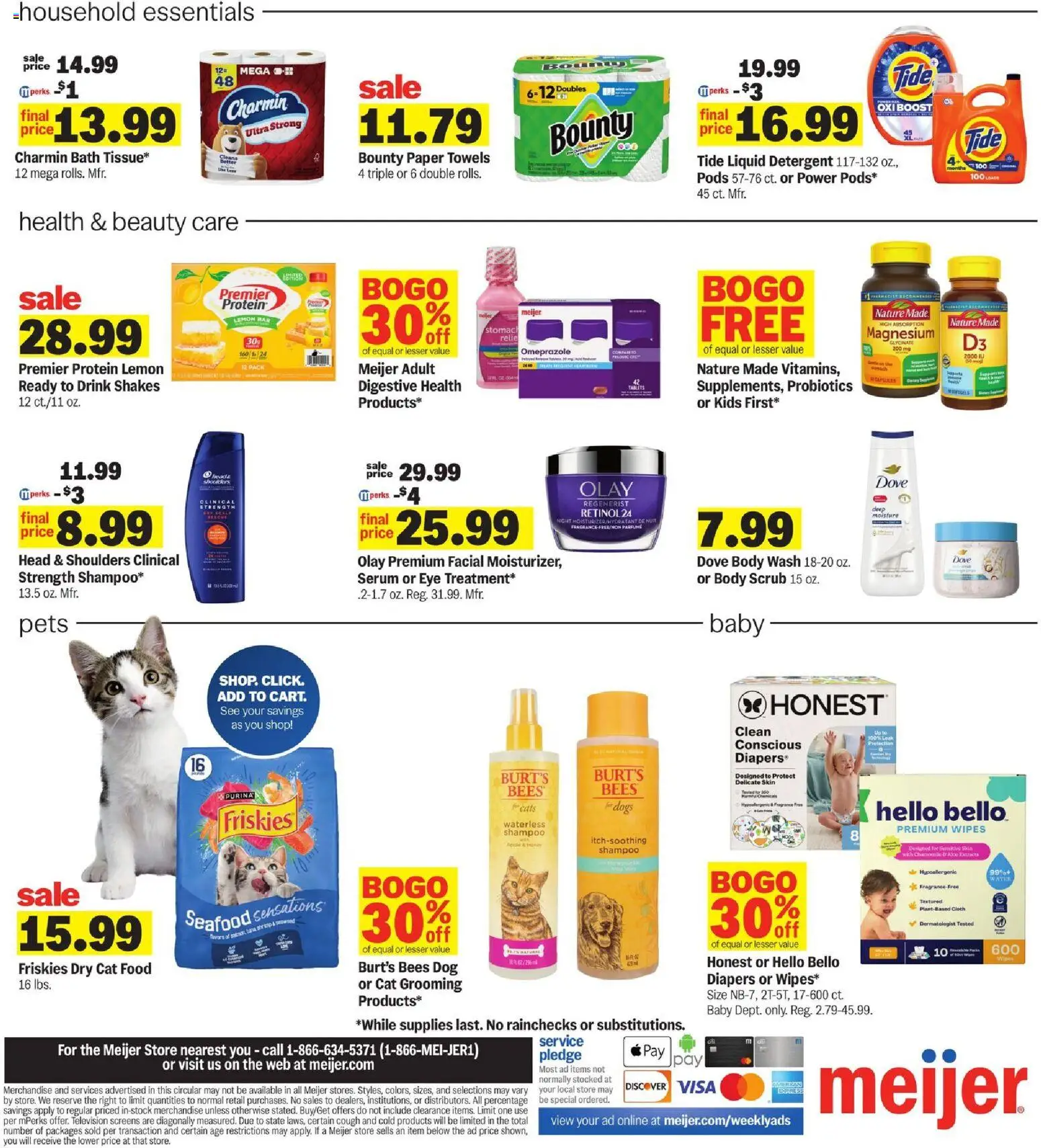 Meijer Weekly Ad - valid from 25.02.2026 | Page: 4 | Products: Magnesium, Bath, Body Wash, Television