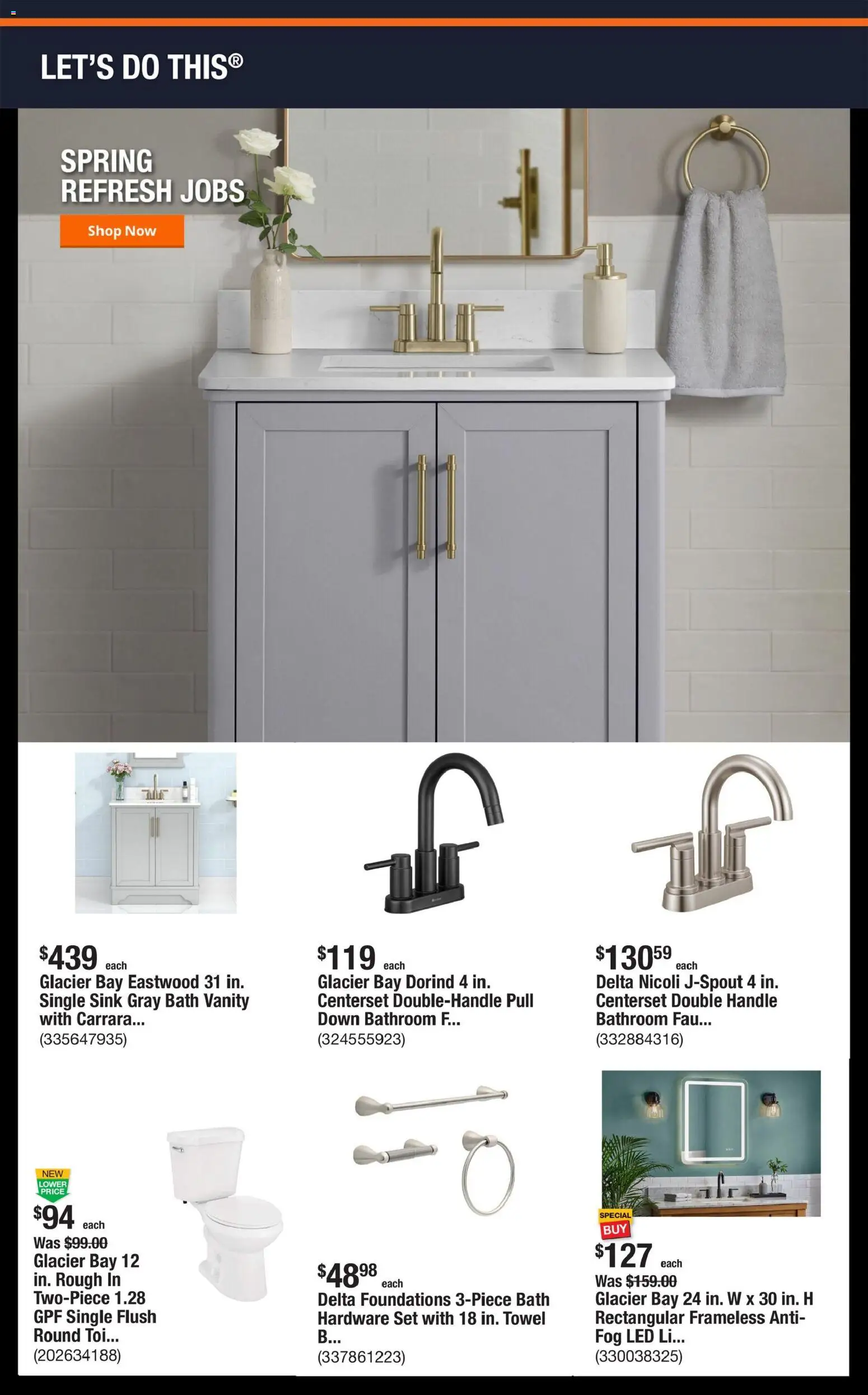 Home Depot Shop Pro Ad - TX - valid from 06.04.2026 | Page: 4 | Products: Bath
