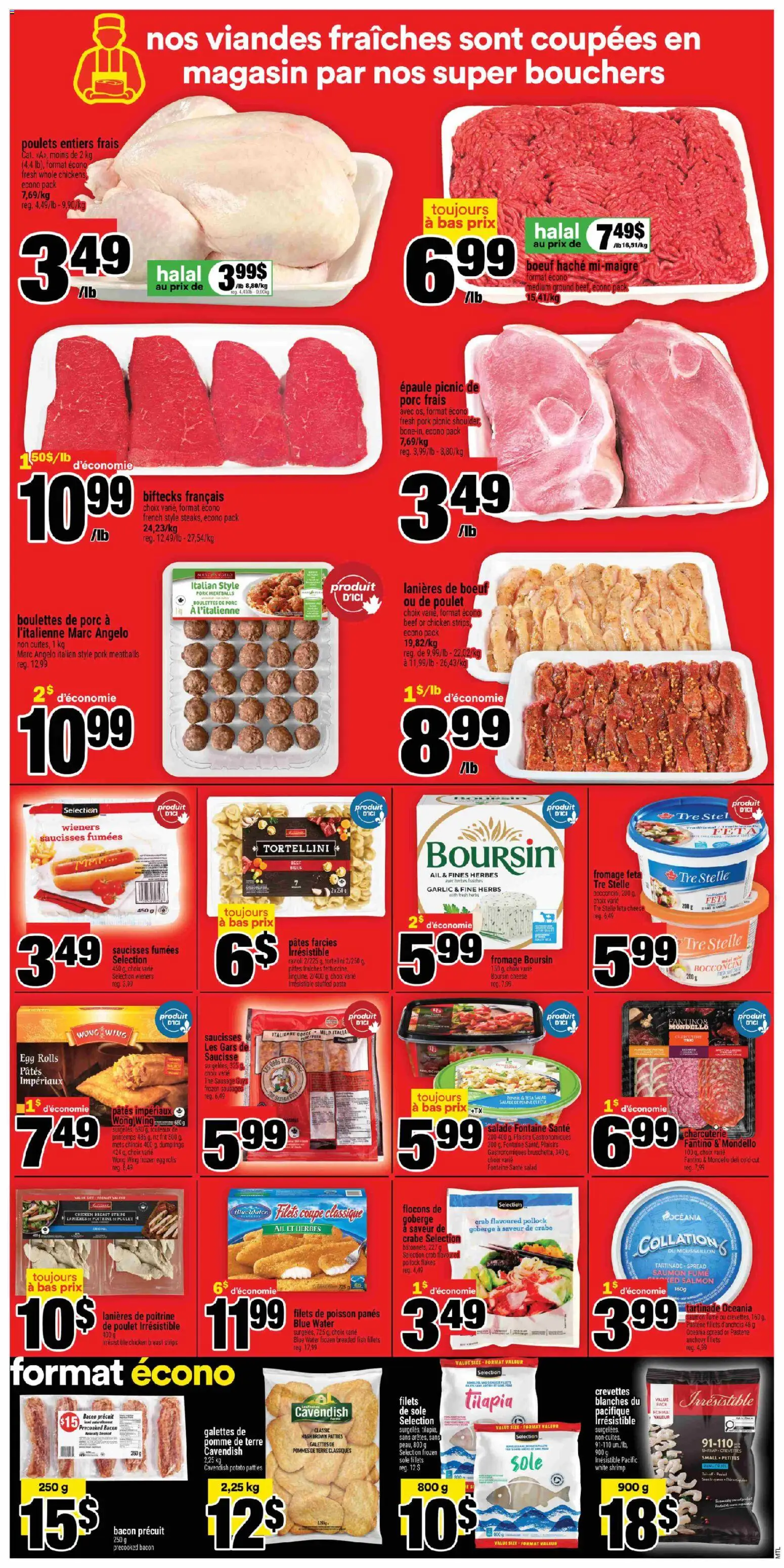 Super C flyer valid from 01.01.2026 | Page: 4 | Products: Fish, Pasta, Salad, Pork