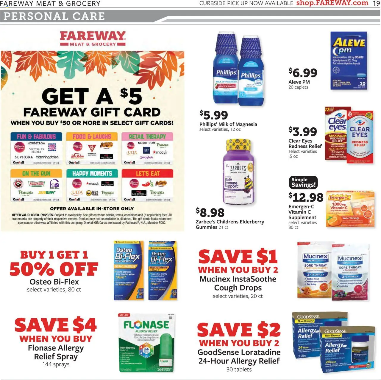 Fareway Weekly Ad - valid from 08.09.2025 | Page: 19 | Products: Vitamin, Milk