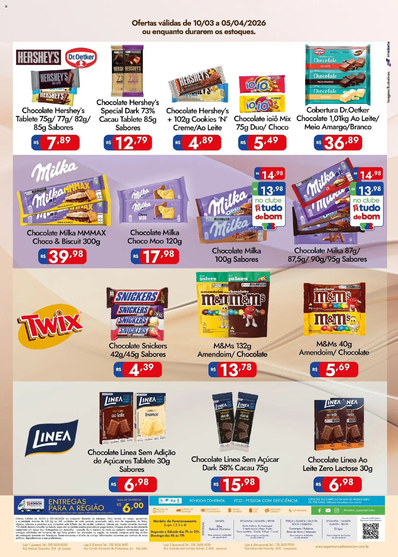 Supermercados Rondon Folheto - válido de 10.03.2026 | Página: 2 | Produtos: Colágeno, Amendoim, Mesa, Cookies