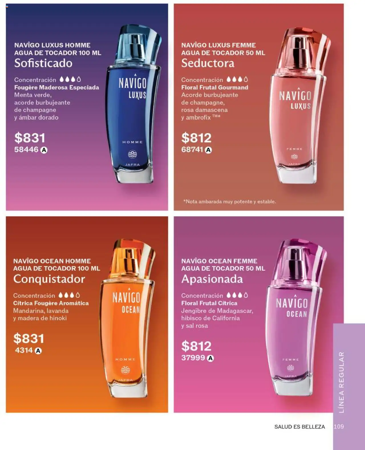 Nuevas ofertas de JAFRA válidas en toda la República Mexicana desde el 01.06.2025. ¡Encuentra las mejores ofertas en JAFRA catálogo! | Página: 109 | Productos: Sal, Champagne, Agua