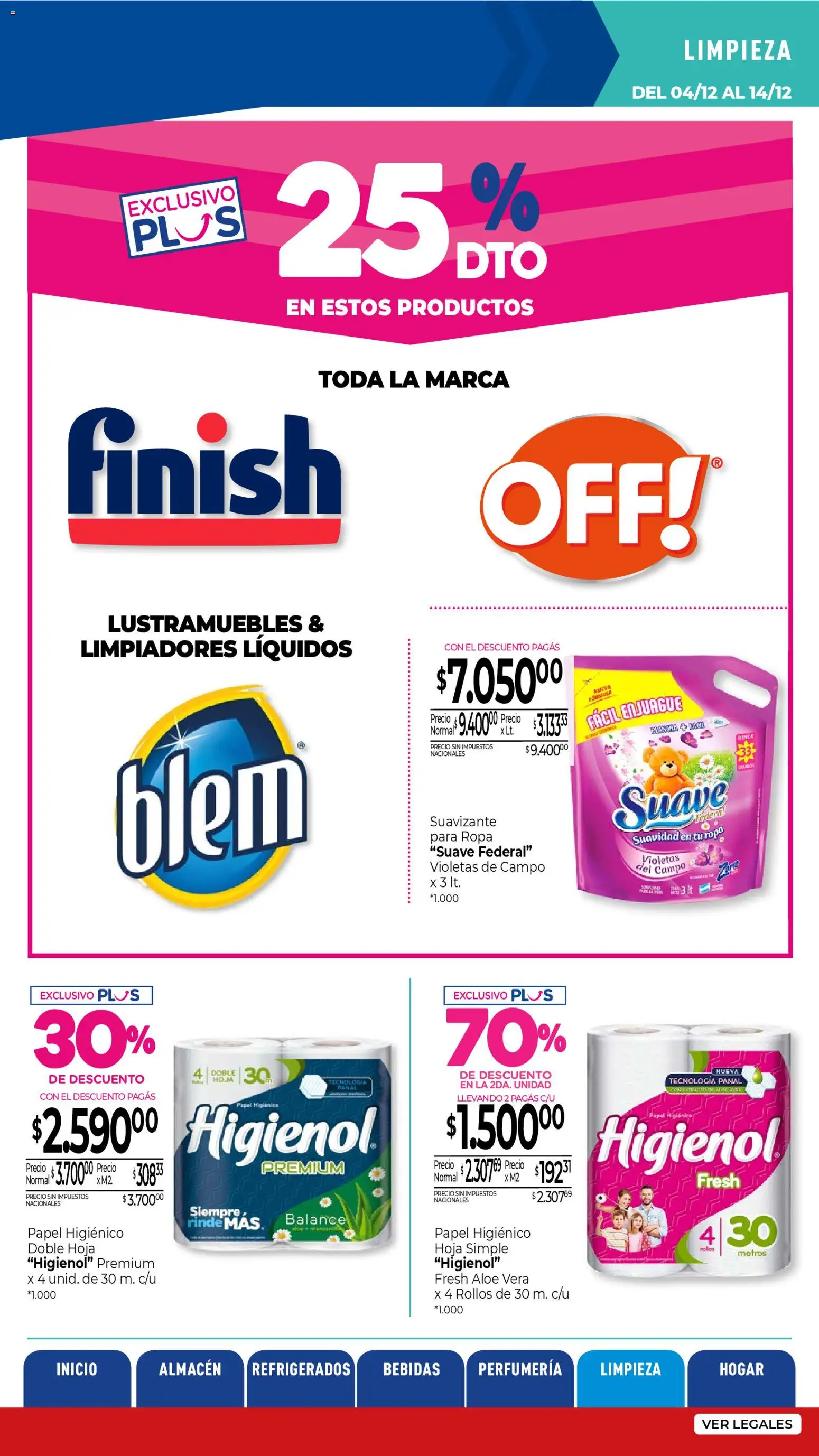 La Anonima - catalogos-masivos - insuperables-49-25-z5 │ válido desde el 04.12.2025 | Página: 38 | Productos: Papel higiénico, Ropa, Plancha, Suavizante