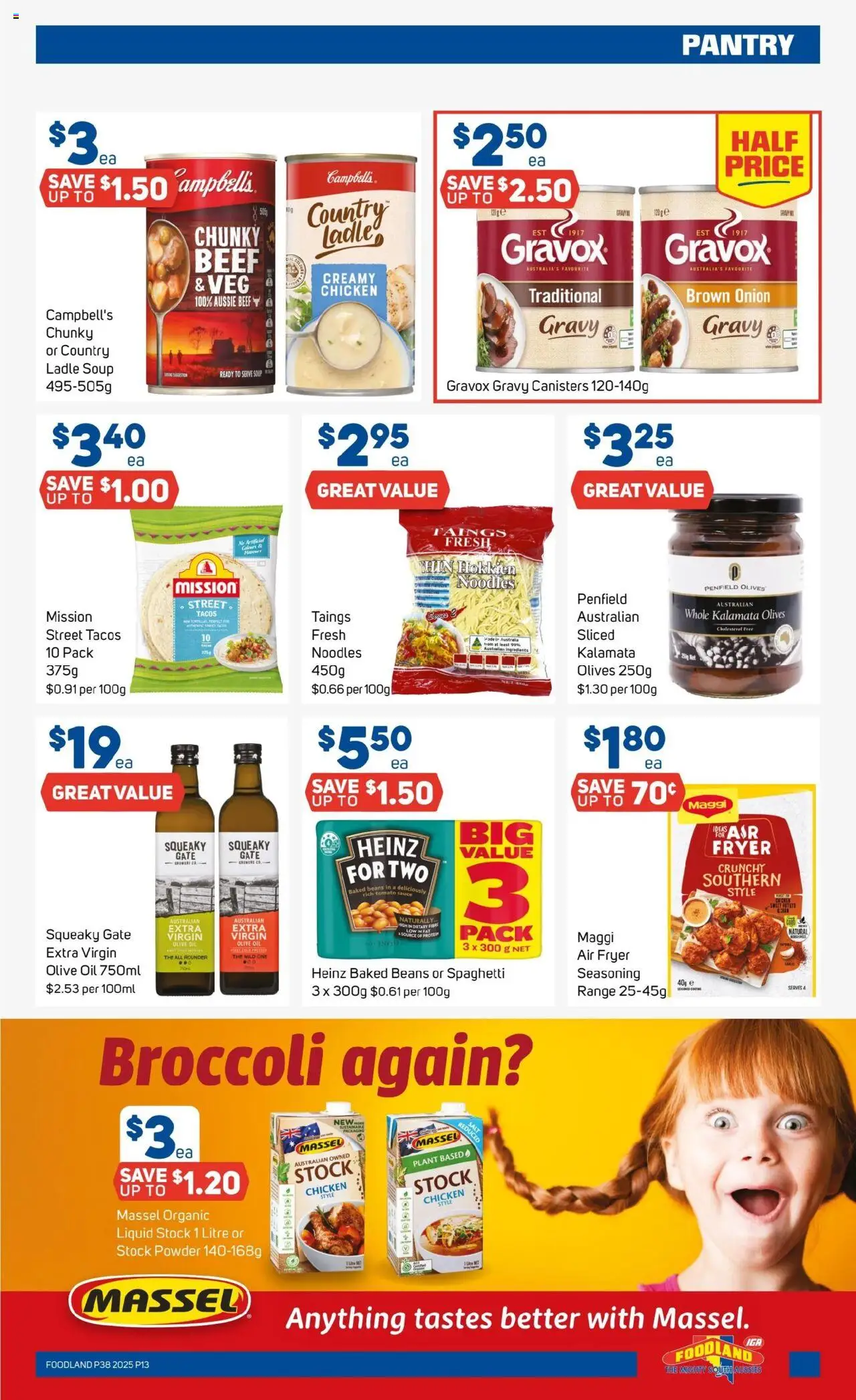 Foodland catalogue - valid from 17.09.2025 | Page: 13 | Products: Beef, Olives, Olive oil, Sustainable