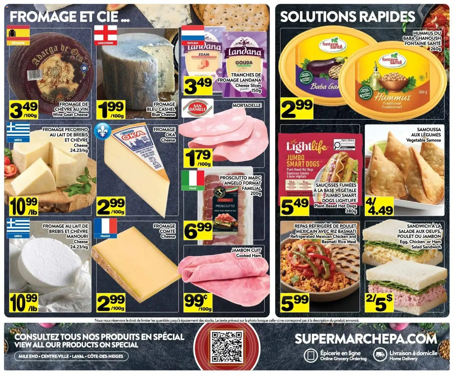Pa Supermarché flyer valid from 02.03.2026 | Page: 6 | Products: Rice, Salad, Ham, Chicken