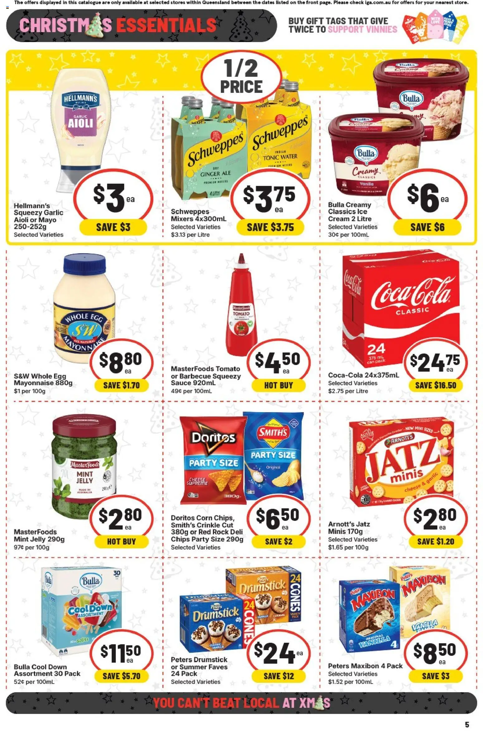 IGA catalogue - valid from 26.11.2025 | Page: 8 | Products: Ginger, Chips, Ice cream, Garlic