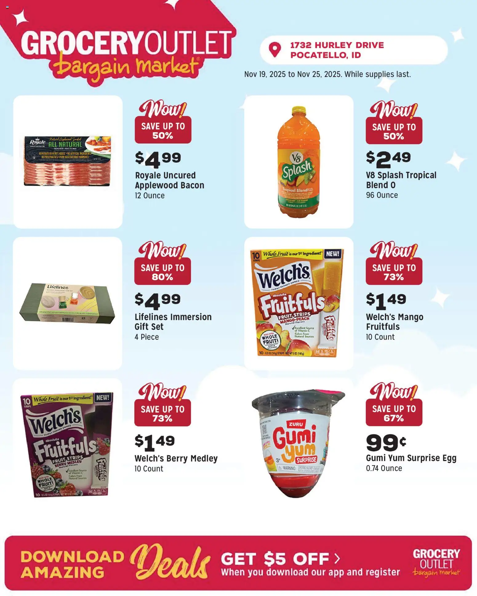 Grocery Outlet Weekly Ad - ID - valid from 19.11.2025 | Page: 8 | Products: Pork, Mango