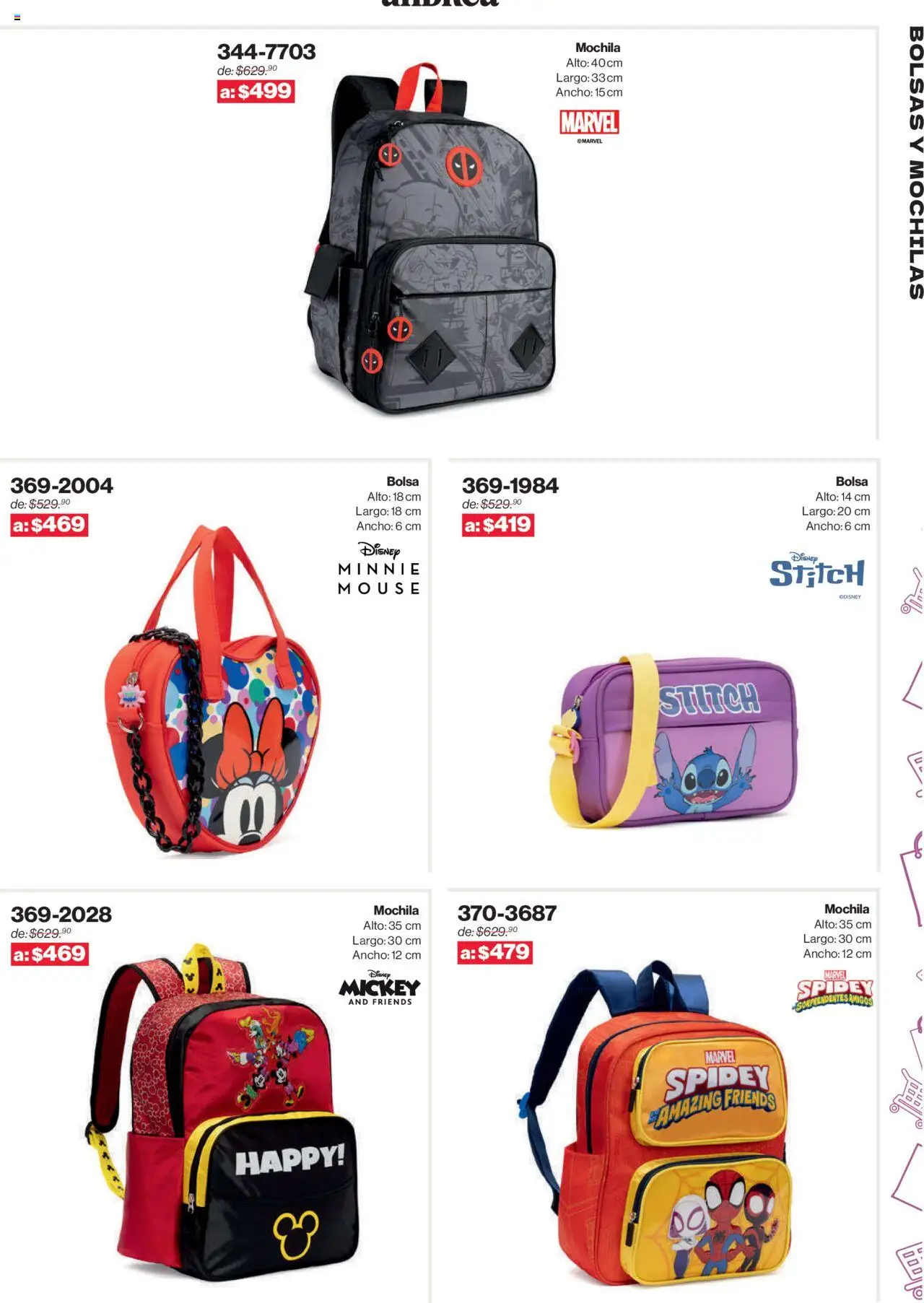 Nuevas ofertas de Andrea válidas en toda la República Mexicana desde el 10.08.2025. ¡Encuentra las mejores ofertas en Andrea - Catálogo Outlet! | Página: 265 | Productos: Bolsa, Mochila, Mouse