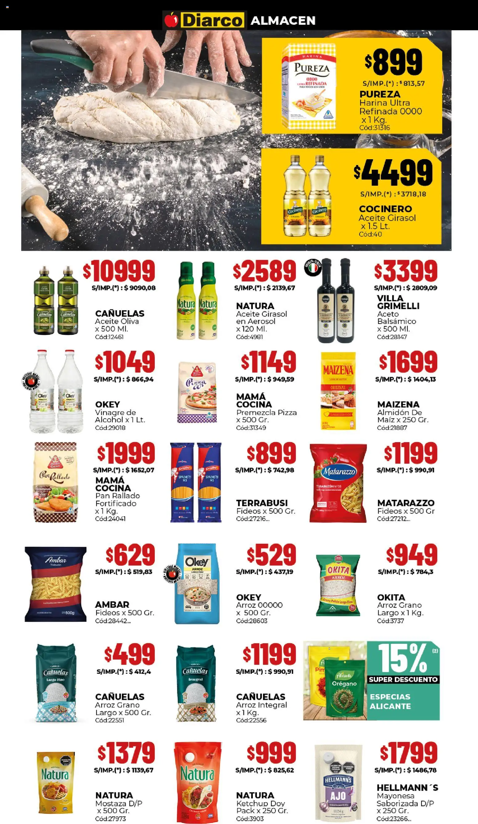 Diarco ofertas │ válido desde el 23.02.2026 | Página: 2 | Productos: Mayonesa, Mostaza, Aceto, Maiz