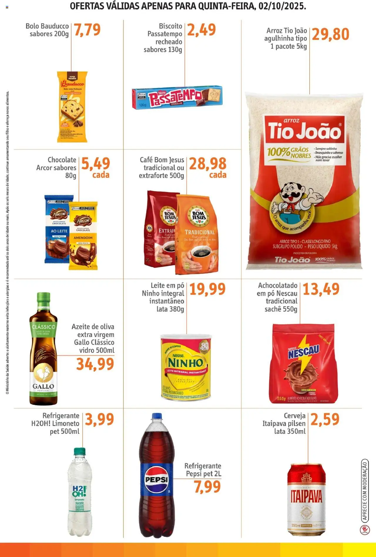 Sonda Folheto - válido de 02.10.2025 | Página: 3 | Produtos: Café, Arroz, Bolo, Copos
