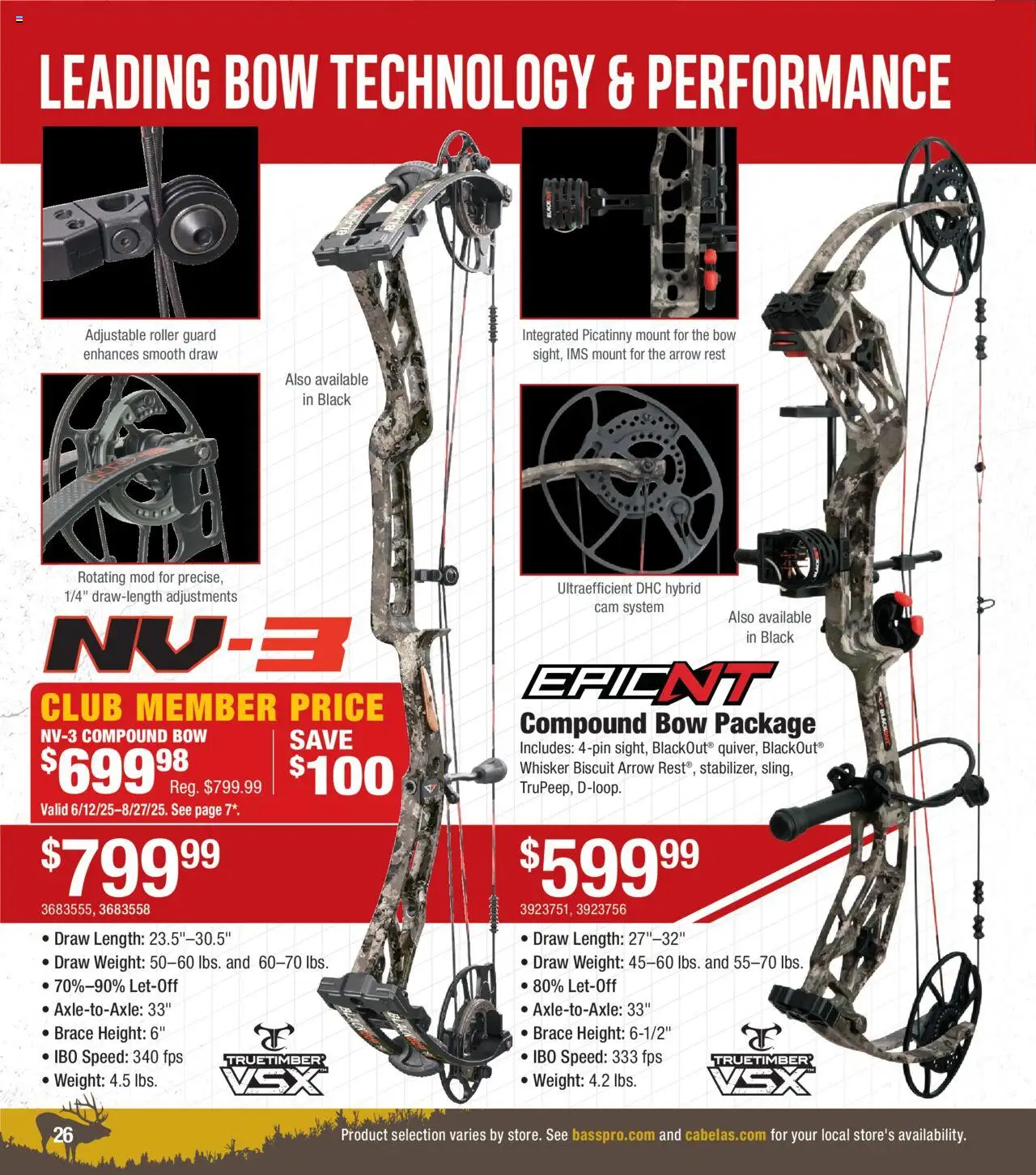 Cabela's Big Game Hunting 25 - valid from 12.06.2025 | Page: 26 | Products: Bow, Arrow, Weight