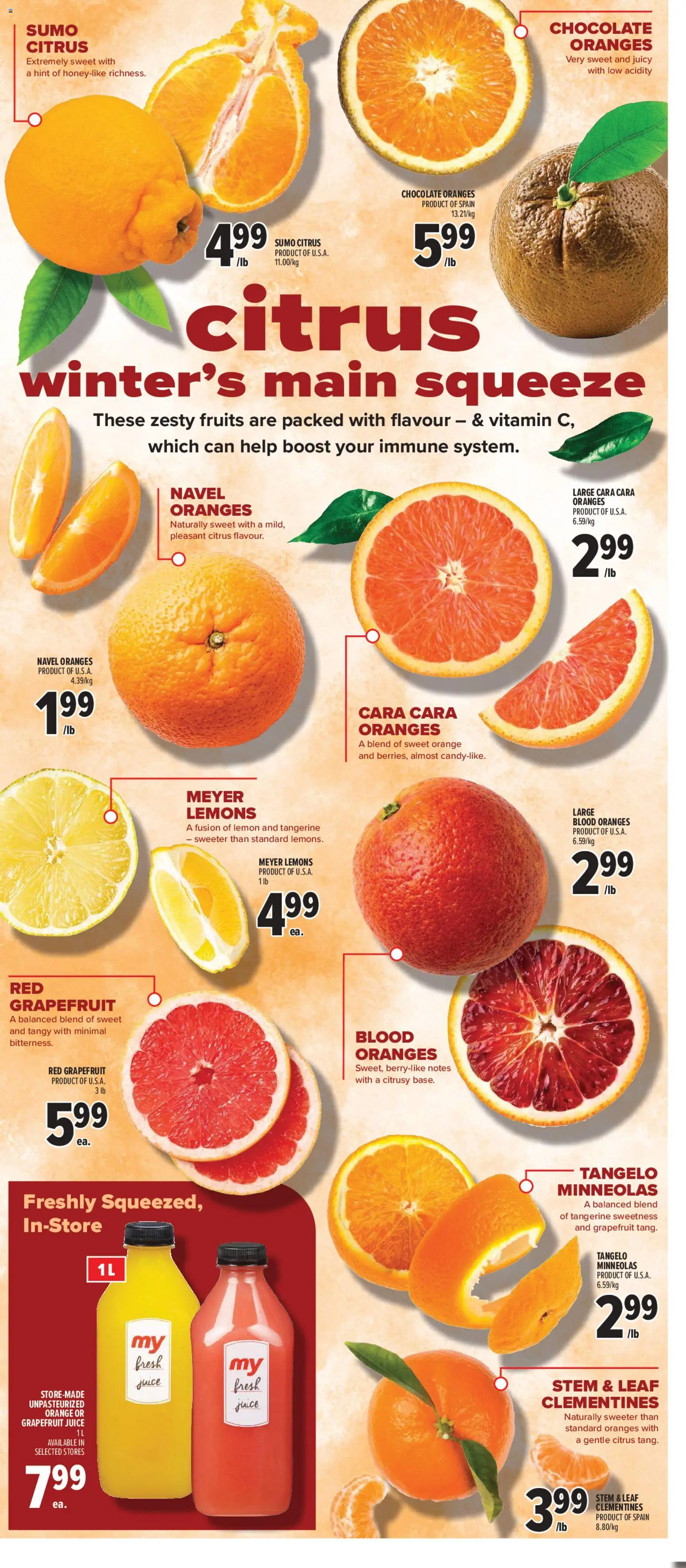 Metro flyer valid from 22.01.2026 | Page: 10 | Products: Chocolate, Juice, Oranges