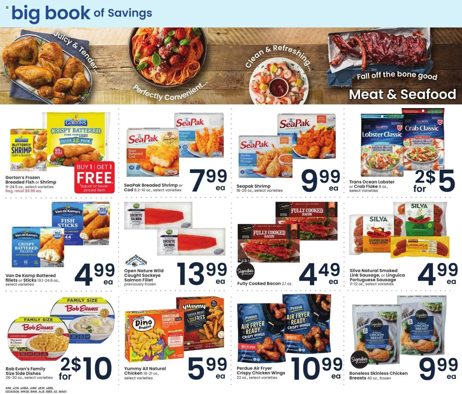 Albertsons Big Book of Savings - valid from 24.02.2026 | Page: 2 | Products: Cheese, Beer, Potatoes, Seafood