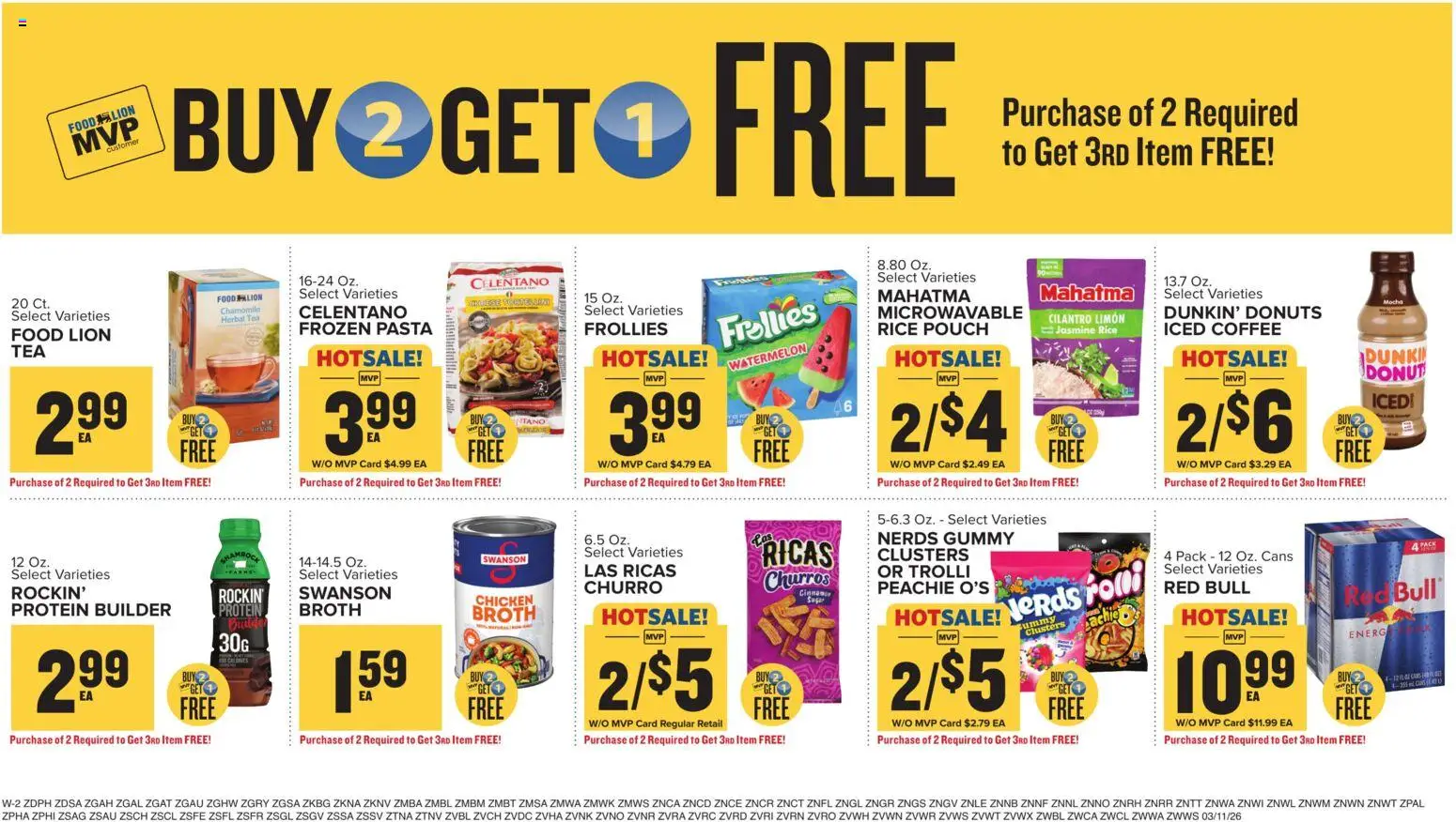 Food Lion Weekly Ad - valid from 11.03.2026 | Page: 15 | Products: Rice, Pasta, Sugar, Watermelon
