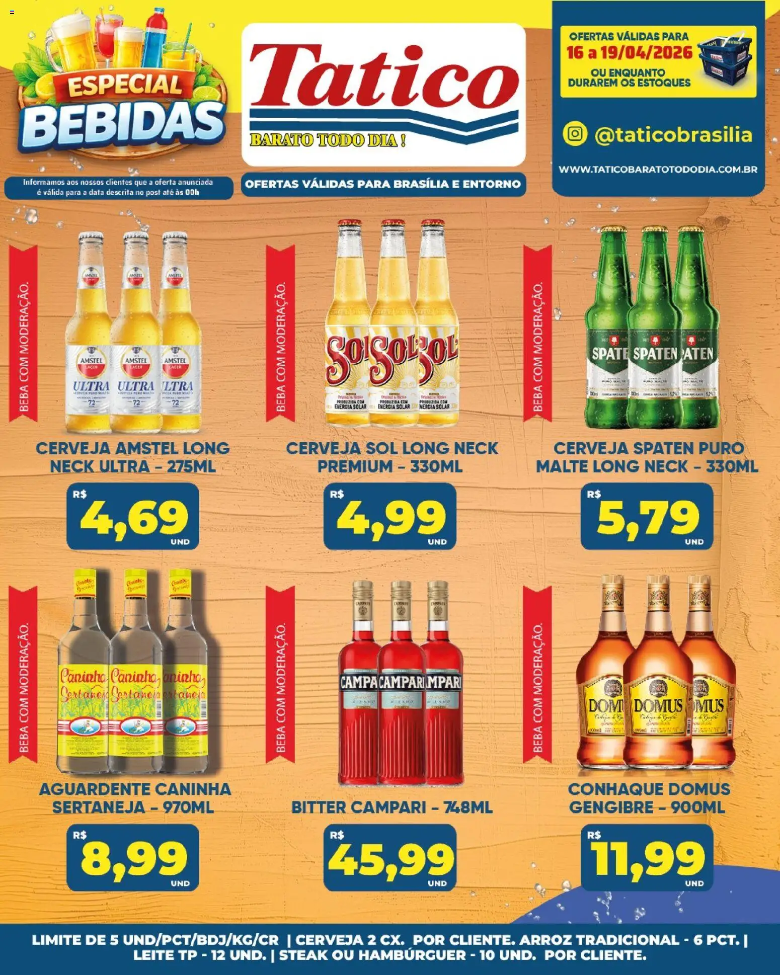 Tatico Folheto - válido de 16.04.2026 | Página: 5 | Produtos: Gengibre, Conhaque, Hambúrguer, Campari
