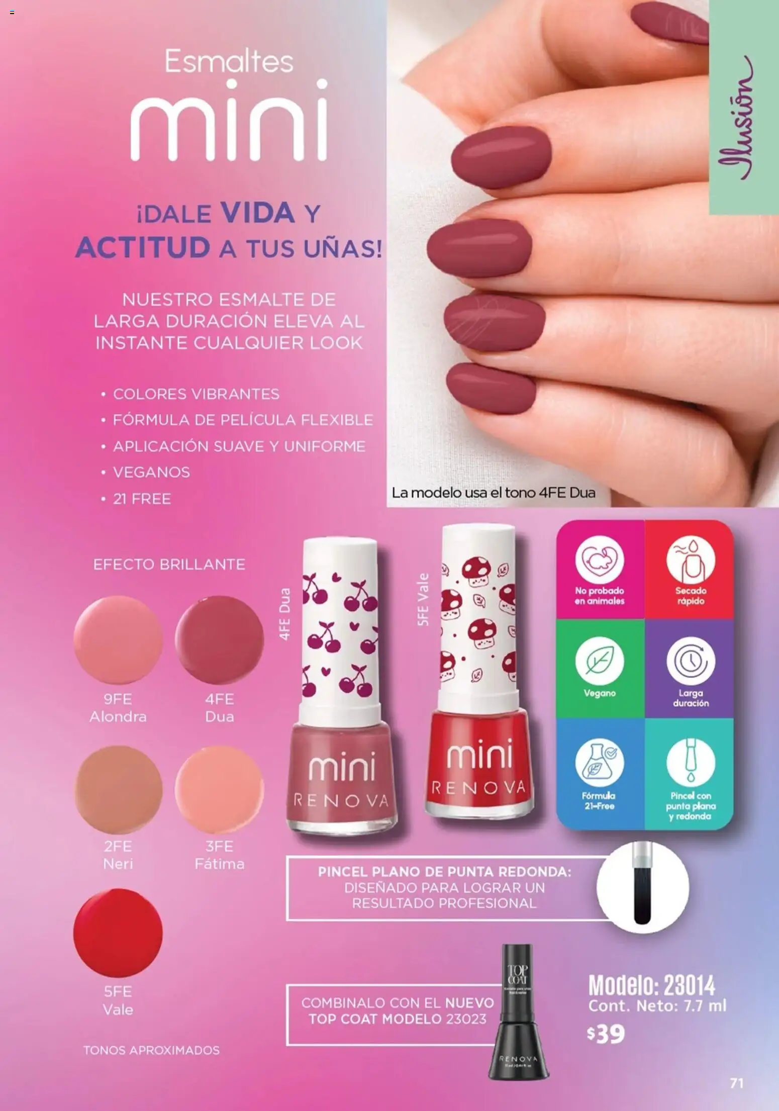 Nuevas ofertas de Ilusión válidas en toda la República Mexicana desde el 01.03.2026. ¡Encuentra las mejores ofertas en Ilusión catálogo Marcas Amigas! | Página: 73 | Productos: Pincel, Flexible, Top