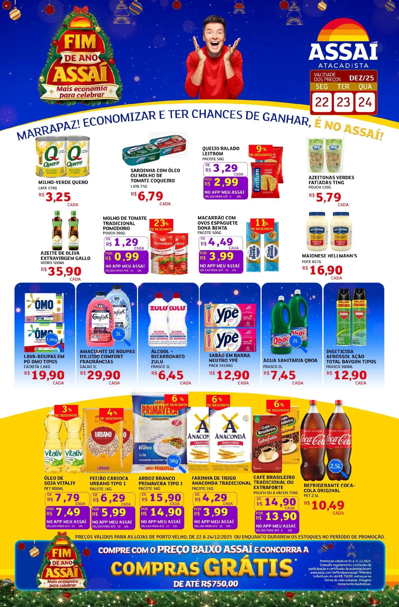 Assaí Atacadista Folheto - válido de 22.12.2025 | Página: 1 | Produtos: Fragrância, Maionese, Amaciante, Soja