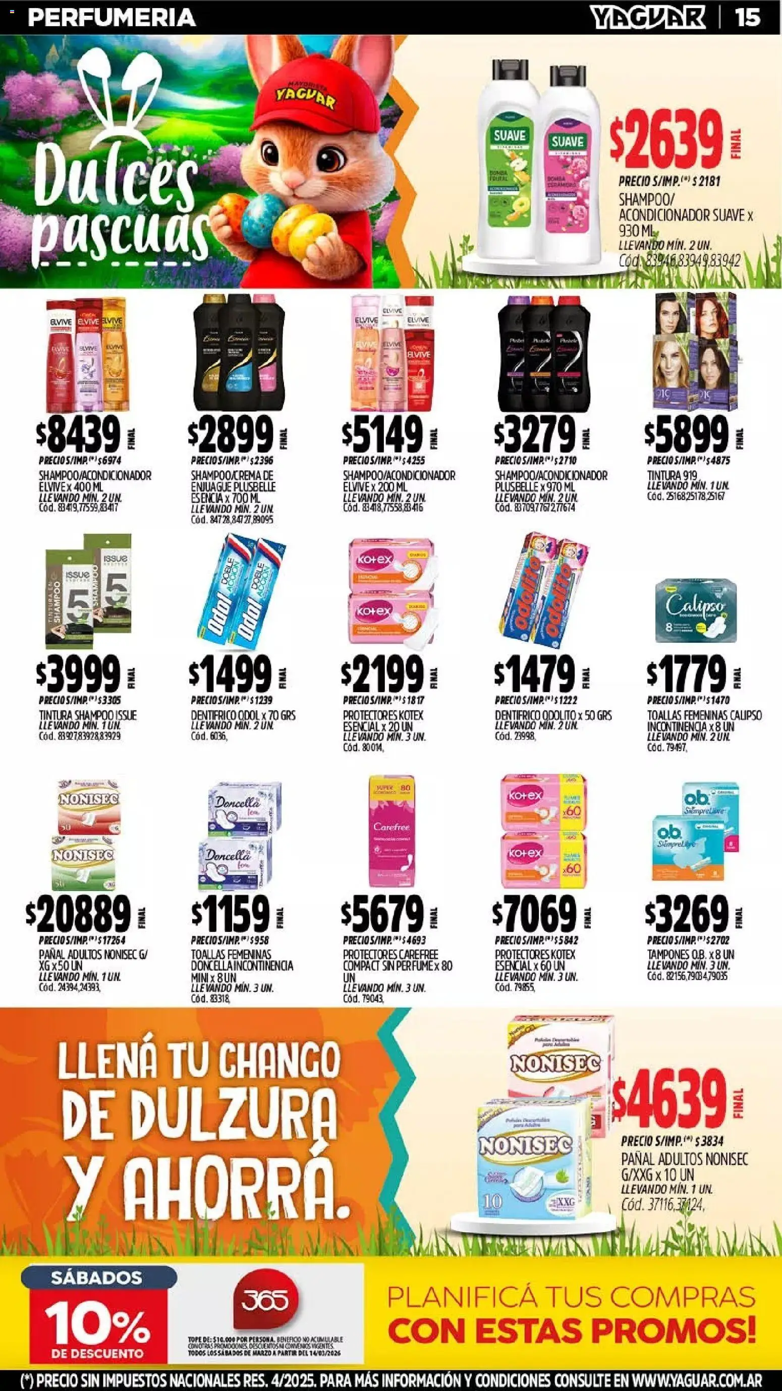 Yaguar - Oferta Semanal Salta │ válido desde el 23.03.2026 | Página: 15 | Productos: Perfume, Shampoo, Tintura, Acondicionador