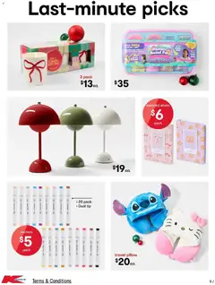 Preview of Kmart - Gifting #2 - valid from 11.12.2025 | Page: 9 | Products: Bucket, Beer, Candle, Pillow