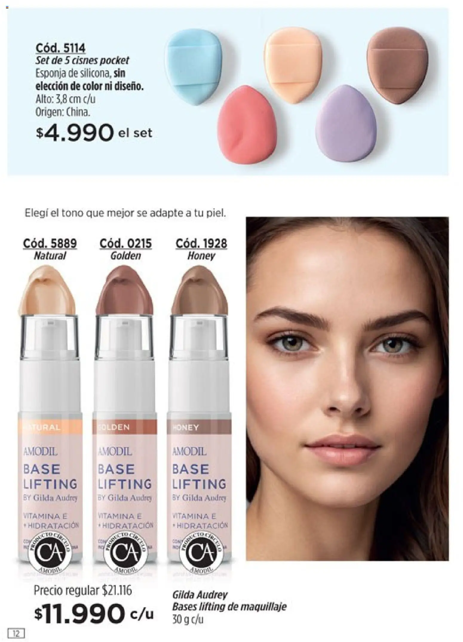 Catálogo Amodil Campaña 6 │ válido desde el 04.03.2026 | Página: 12 | Productos: Maquillaje, Esponja