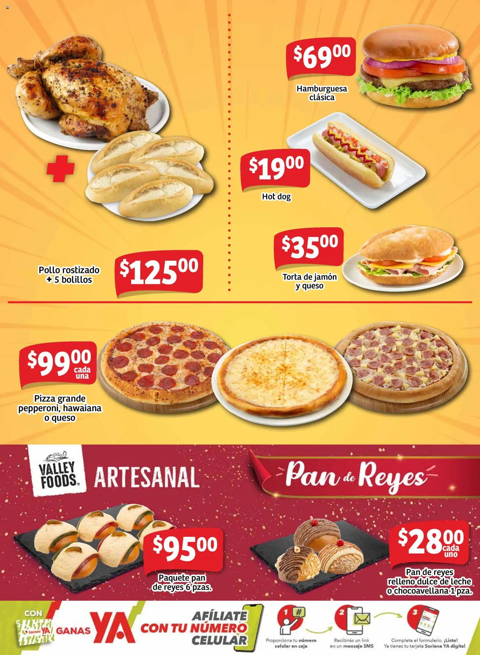 Nuevas ofertas de Soriana válidas en toda la República Mexicana desde el 13.11.2025. ¡Encuentra las mejores ofertas en Soriana - Ahorratón Mercado: Saltillo y Torreón! | Página: 7 | Productos: Dulce de leche, Pan, Jamón, Pizza