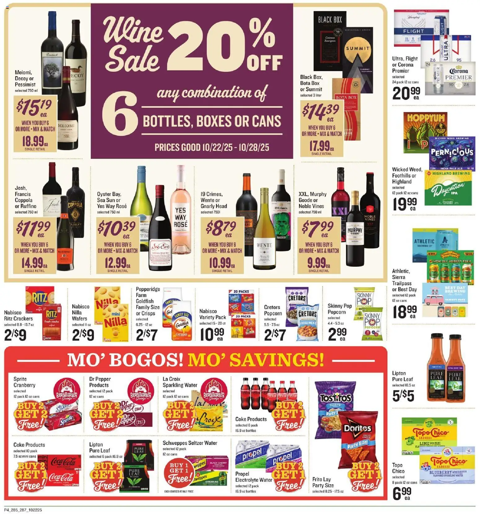 Lowes Foods Weekly Ad - NC - valid from 22.10.2025 | Page: 5 | Products: Box, Cheese, Wine, Pepper