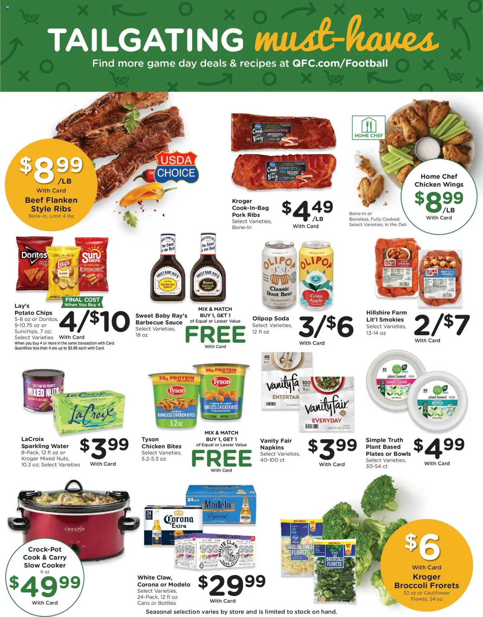 QFC Weekly Ad - valid from 21.01.2026 | Page: 5 | Products: Beef, Salt, Cauliflower, Game