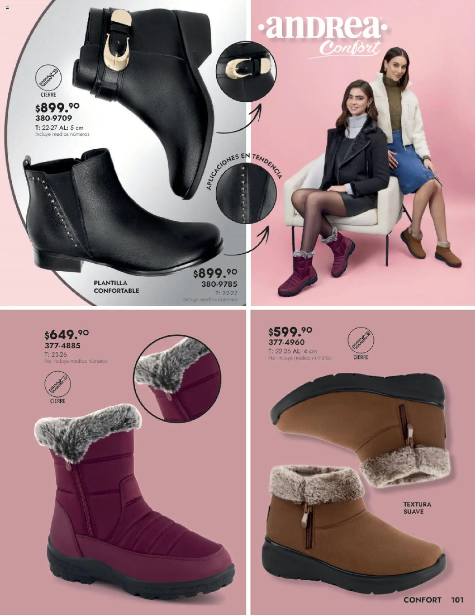 Nuevas ofertas de Andrea válidas en toda la República Mexicana desde el 24.08.2025. ¡Encuentra las mejores ofertas en Andrea - Catálogo Calzado Dama! | Página: 101